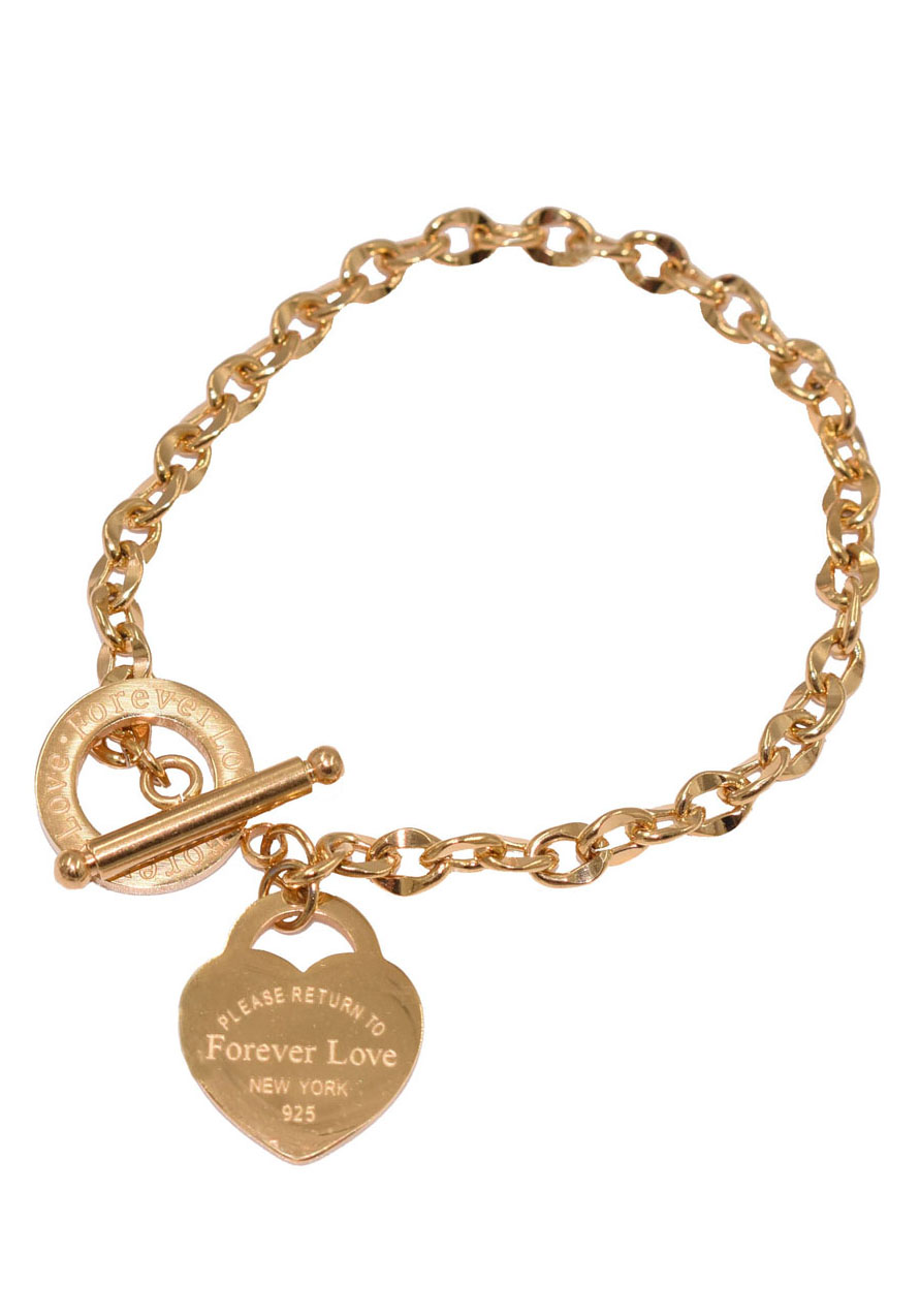 Armband »Schmuck Geschenk Armschmuck Armkette Herz LIEBE«, zu Kleid, Shirt, Jeans,...