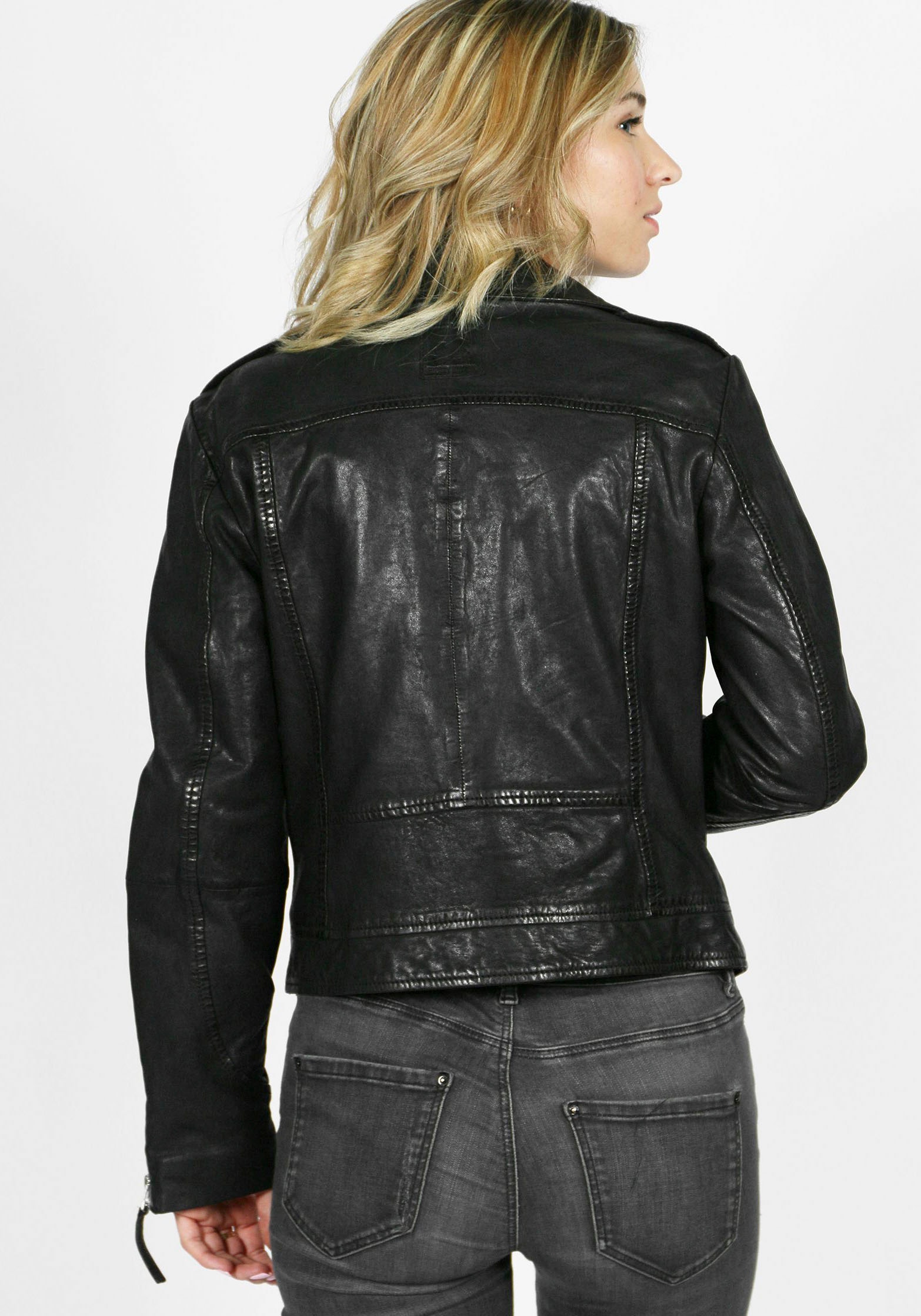 Details Lederjacke Undress mit Zipper- shoppen Bikerjacke Me!-FN«, Nation coolen »New Freaky