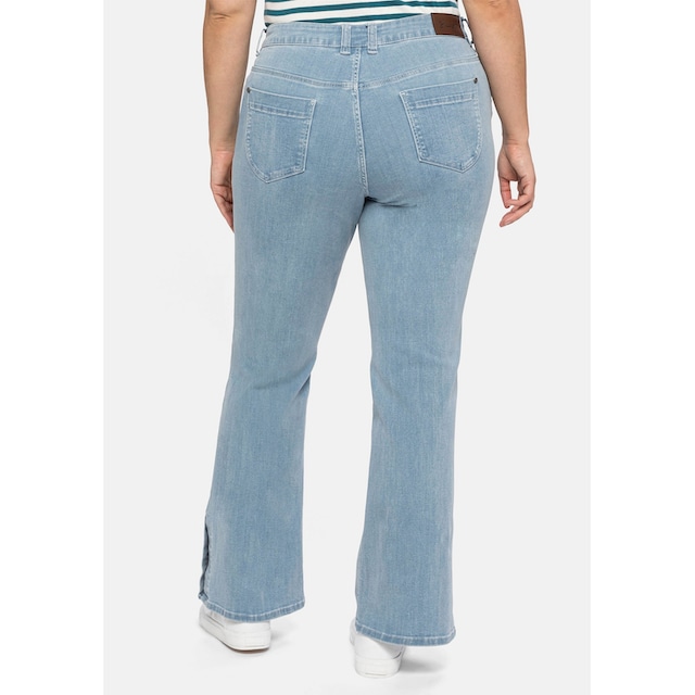Sheego Bootcut-Jeans »Große Größen«, aus elastischem Denim, mit seitlichen  Schlitzen kaufen | I'm walking