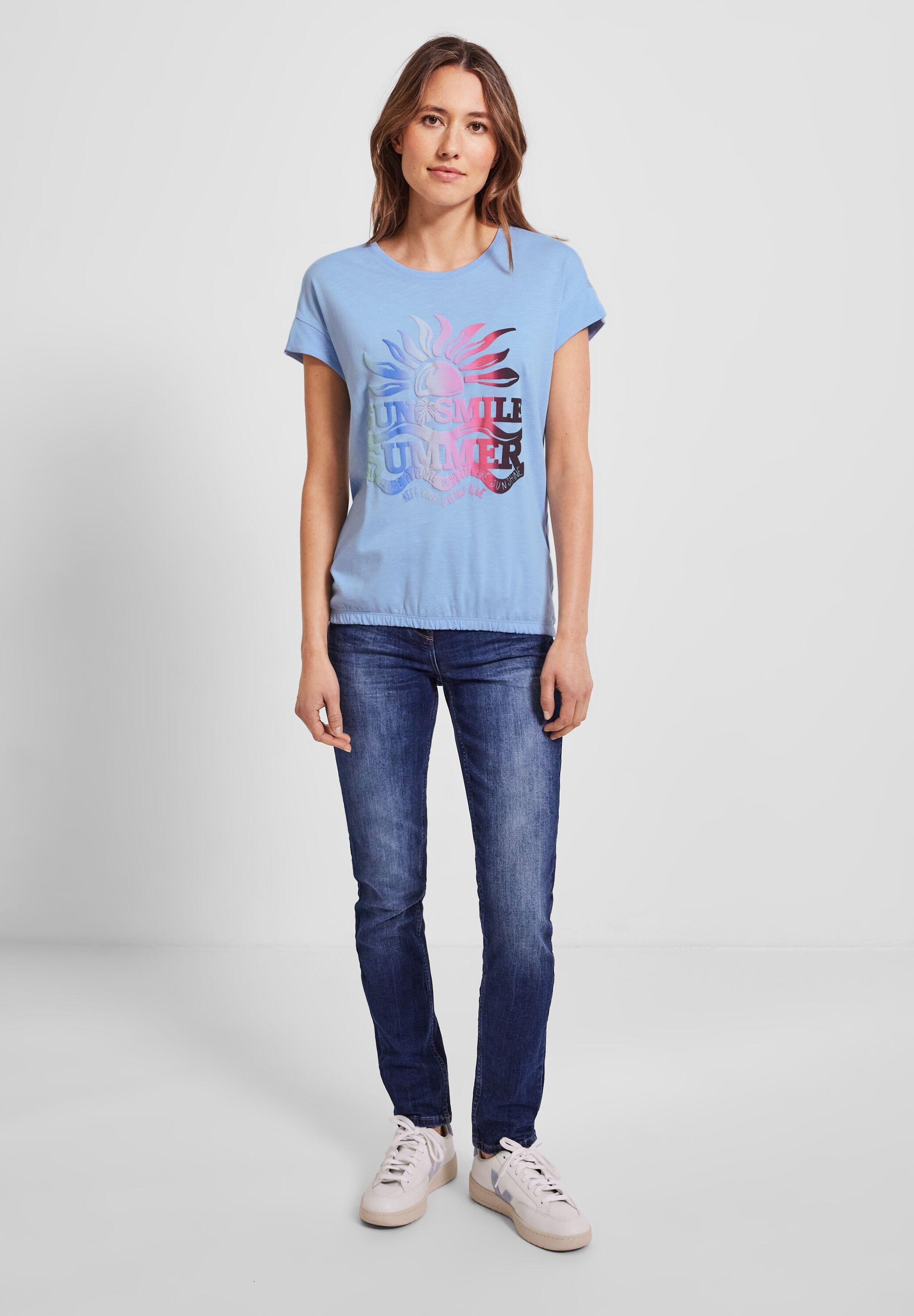 Cecil T-Shirt, aus softem shoppen walking Materialmix | I\'m