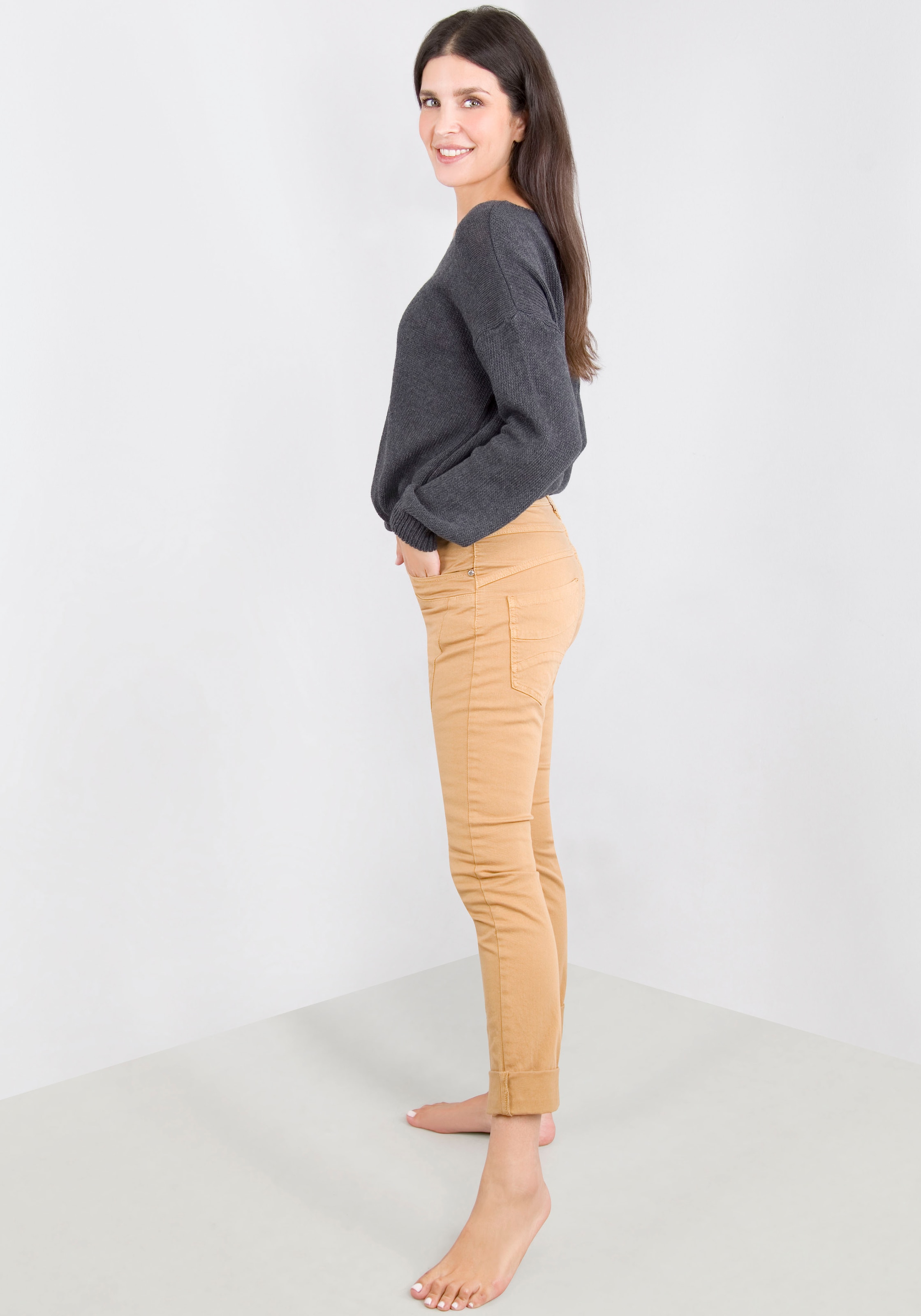 Please Jeans Röhrenhose, Mit besonderer Knöpfung online | Stretchhosen