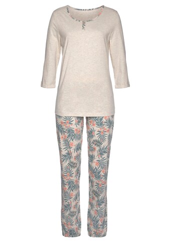 LASCANA Pyjama, mit gemusterter Hose kaufen