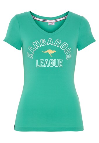 KangaROOS V-Shirt, mit collem Logodruck im College-Look - NEUE KOLLEKTION kaufen