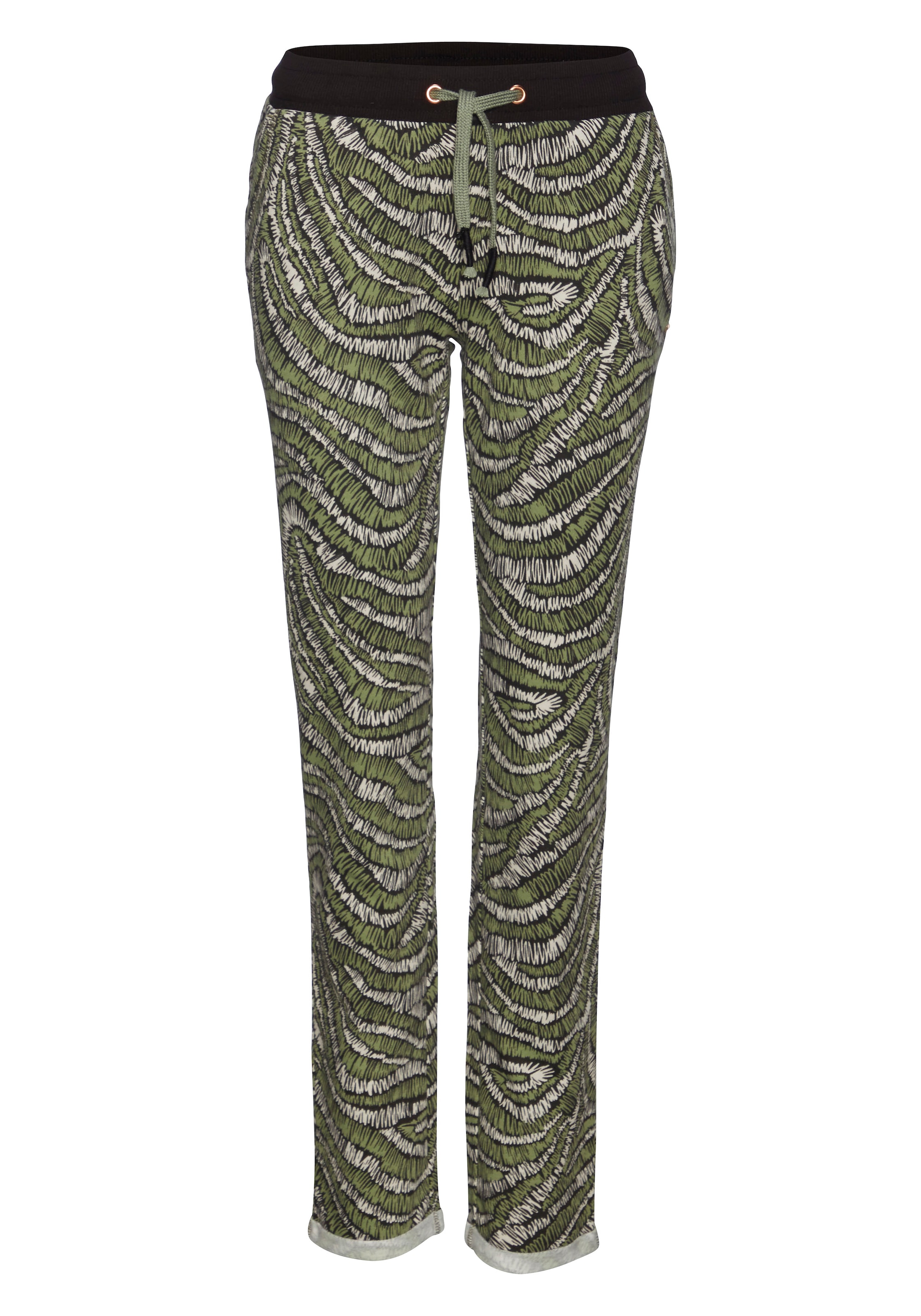 tlg.), Pants, online (1 LASCANA Loungewear, Bund Loungeanzug elastischem und Gürtelschlaufen, Jogger mit