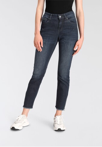 MAC Slim-fit-Jeans »Rich-Chic«, Moderne Fransen am Saum und Abriebeffekte kaufen