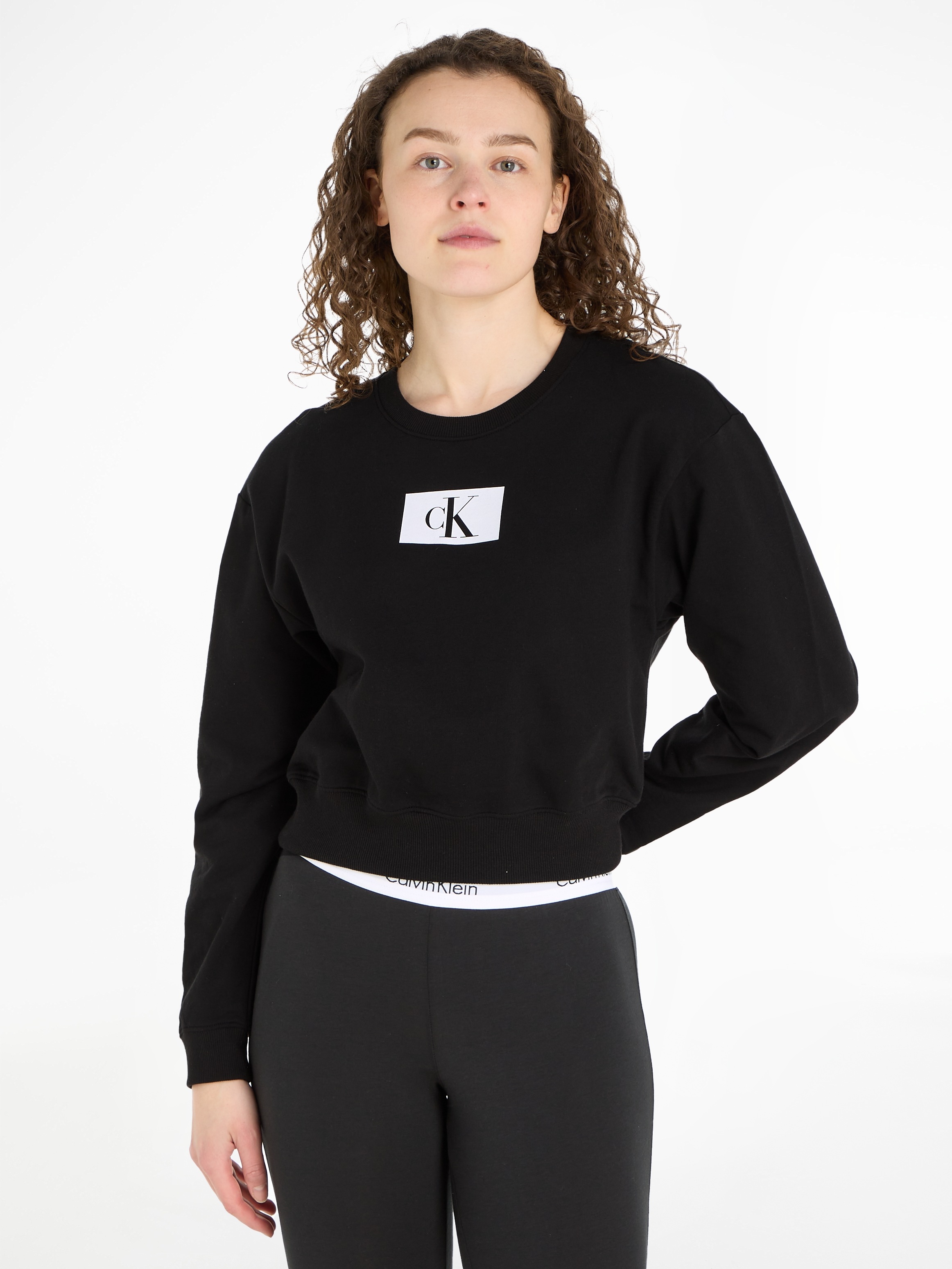 SWEATSHIRT«, Sweatshirt Calvin kaufen »L/S Klein Cropped-Design im