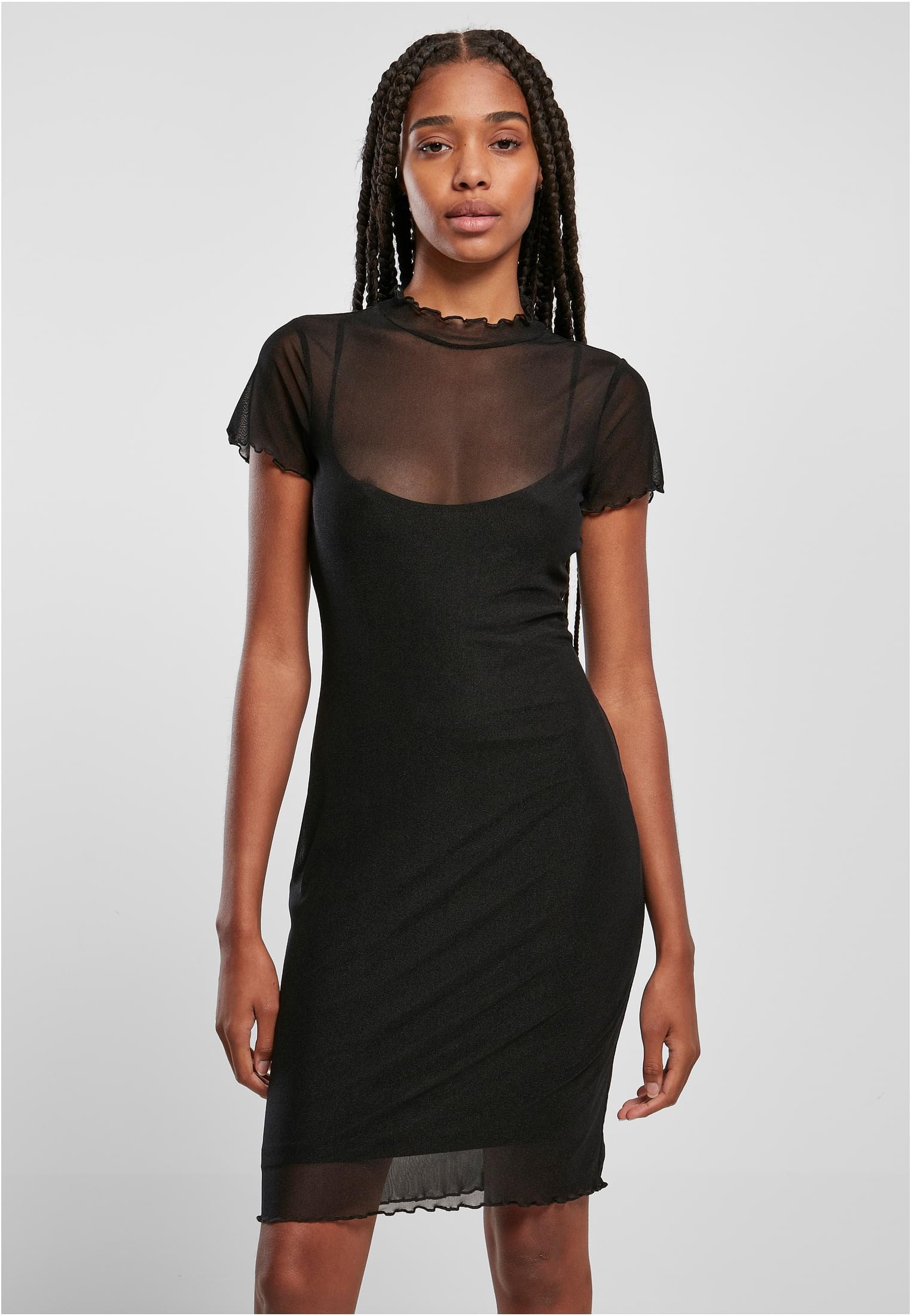 Dress«, CLASSICS | (1 URBAN online Double Jerseykleid Layer walking tlg.) I\'m Ladies Mesh »Damen kaufen