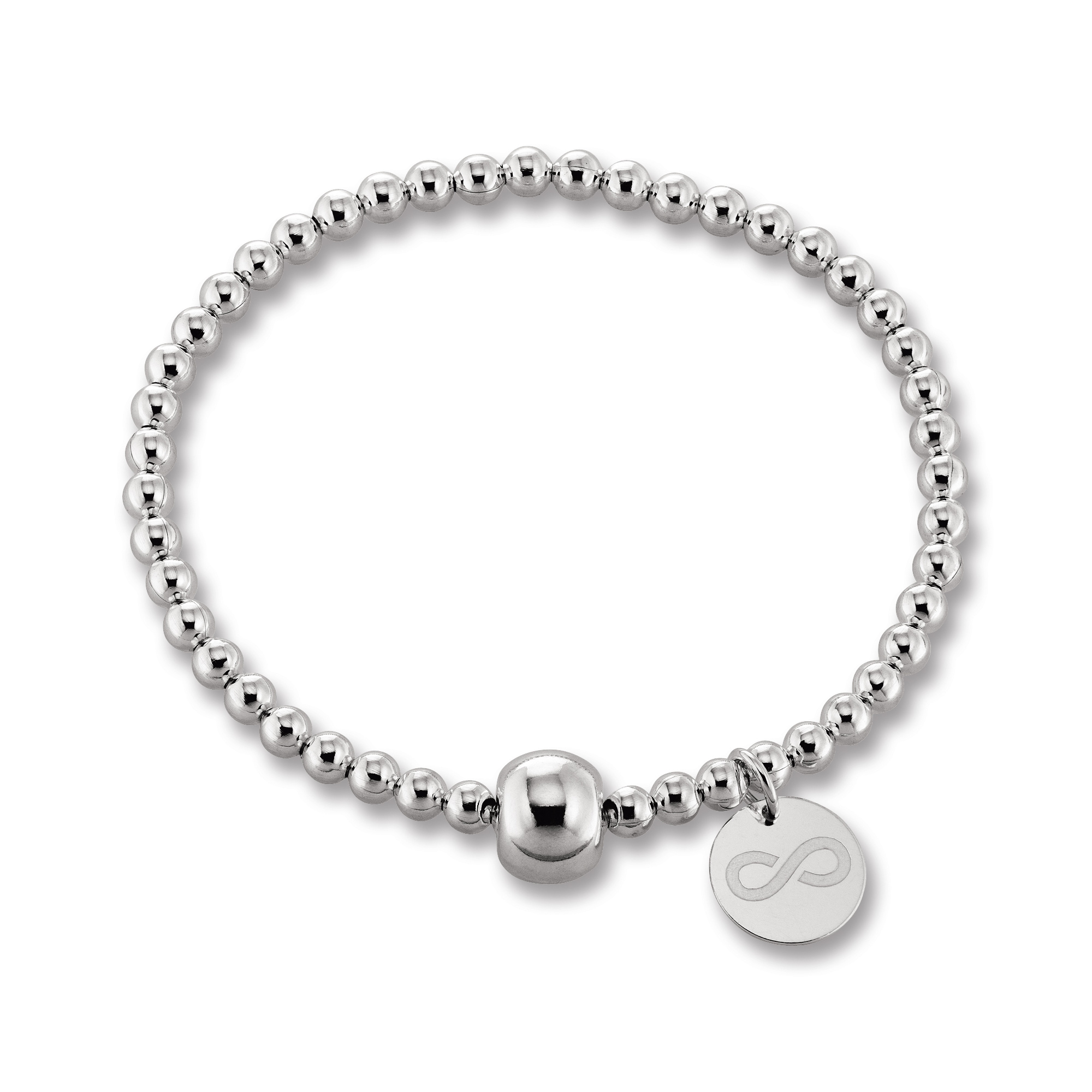 ONE ELEMENT Silberarmband »Armband aus 925 Silber Ø 54,0 mm mit Gummiband Ø«,  Damen Silber Schmuck Kugelkette kaufen | I\'m walking