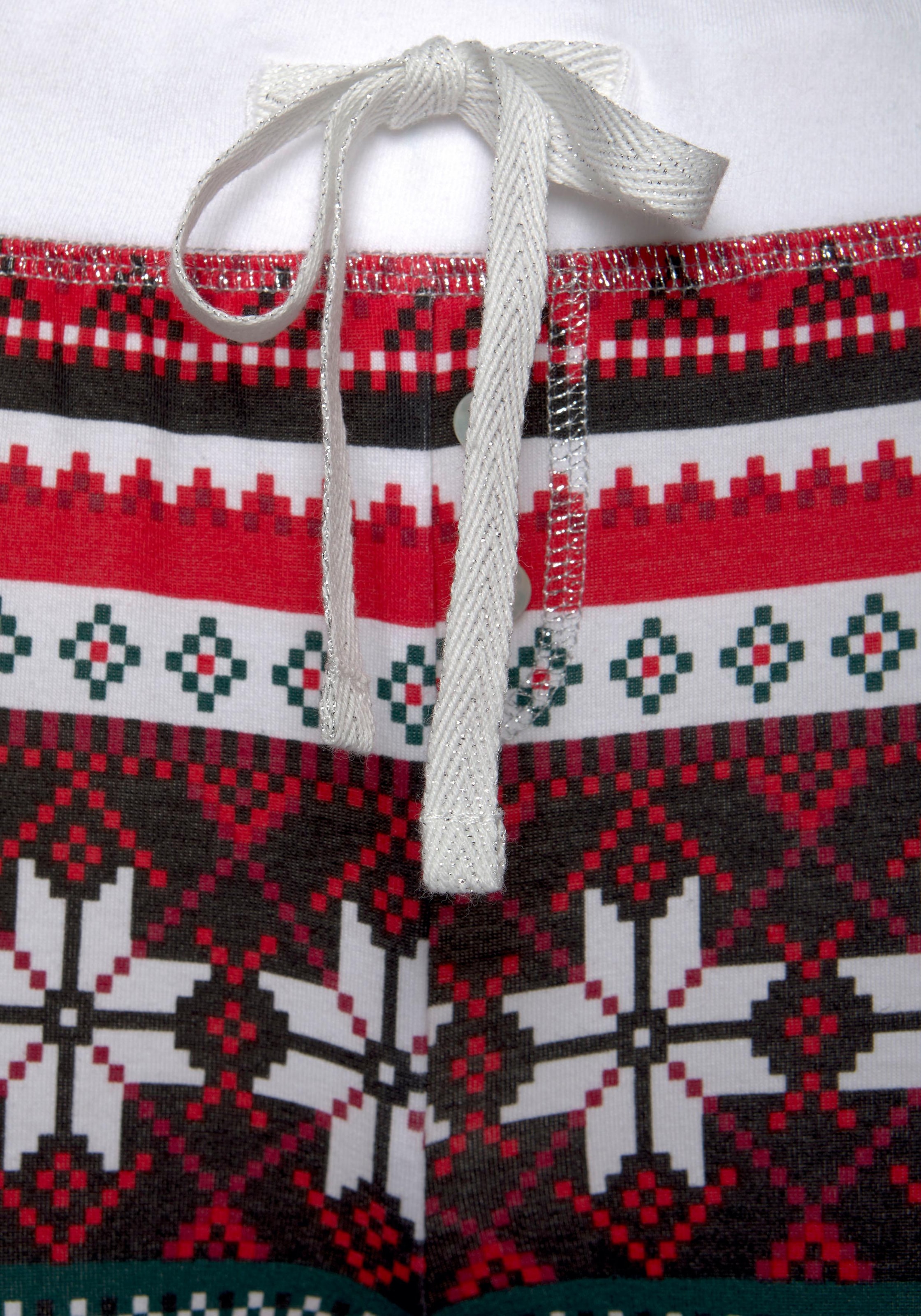 Pyjama, 1 mit auf & Wäsche bestellen Muster weihnachtlichem tlg., LASCANA (2 Rechnung Stück),
