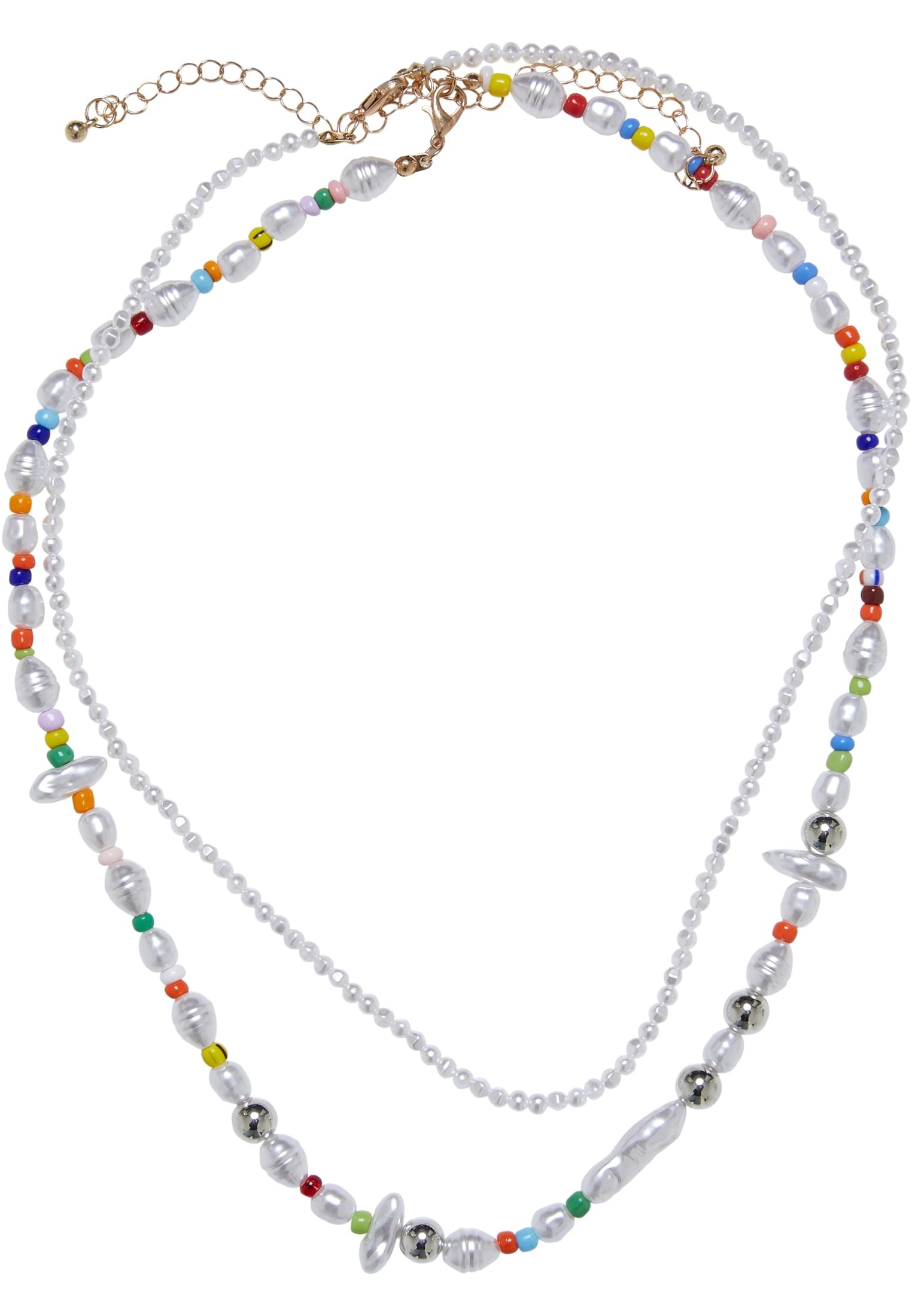 URBAN CLASSICS Edelstahlkette »Accessoires Various Pearl Layering Necklace  2-Pack« bestellen | I'm walking