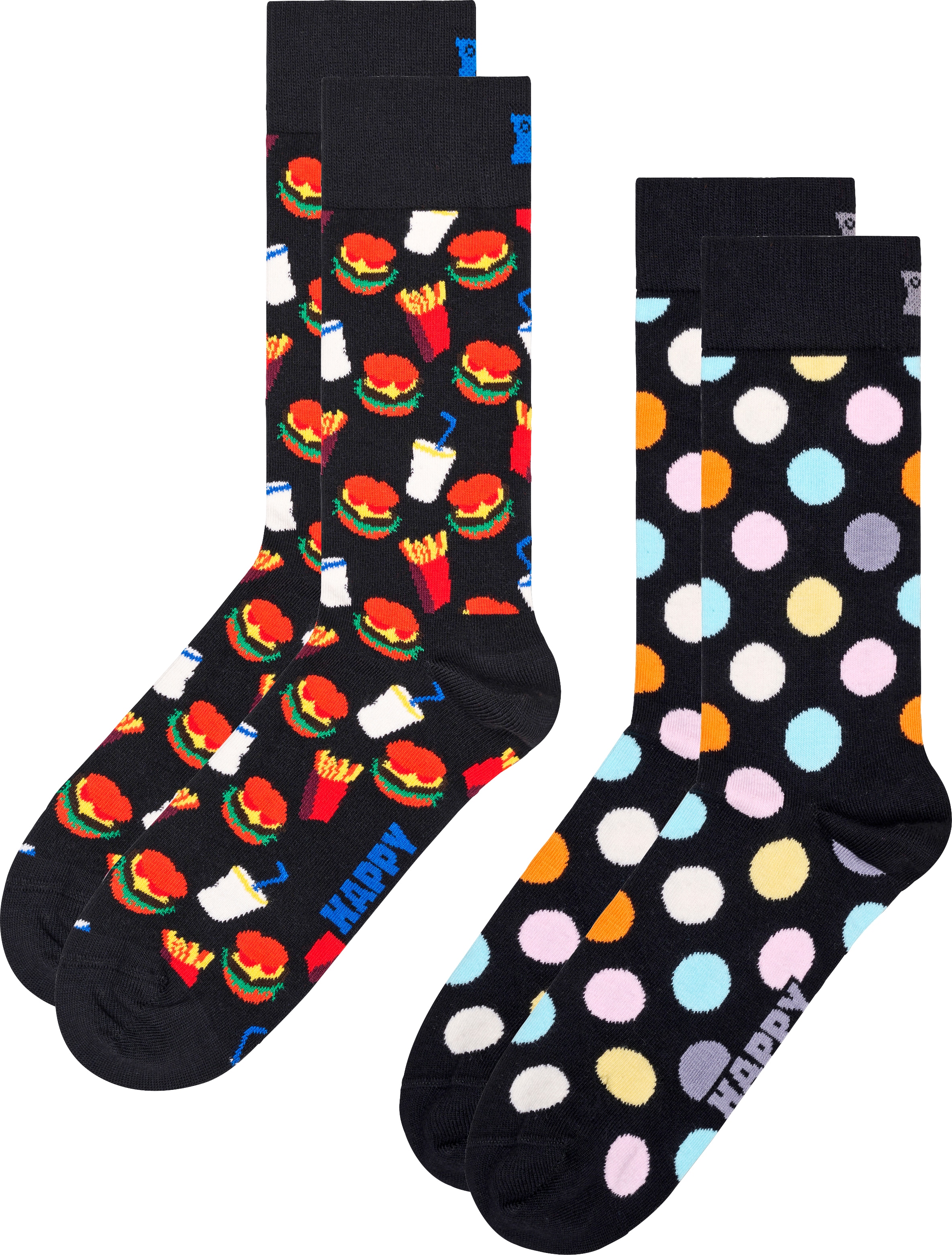 Happy Socks Socken, Socks (2 im walking I\'m Paar), | & Onlineshop Dot Big Hamburger