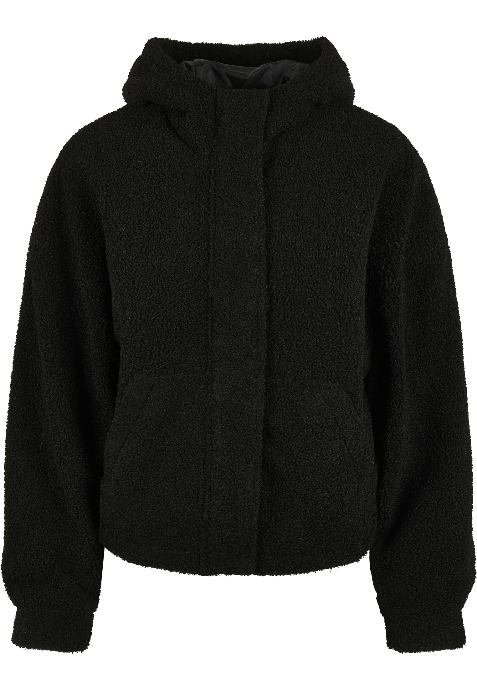 URBAN CLASSICS Outdoorjacke »Damen Ladies Short Oversized Sherpa Jacket«, (1  St.), ohne Kapuze shoppen | I\'m walking