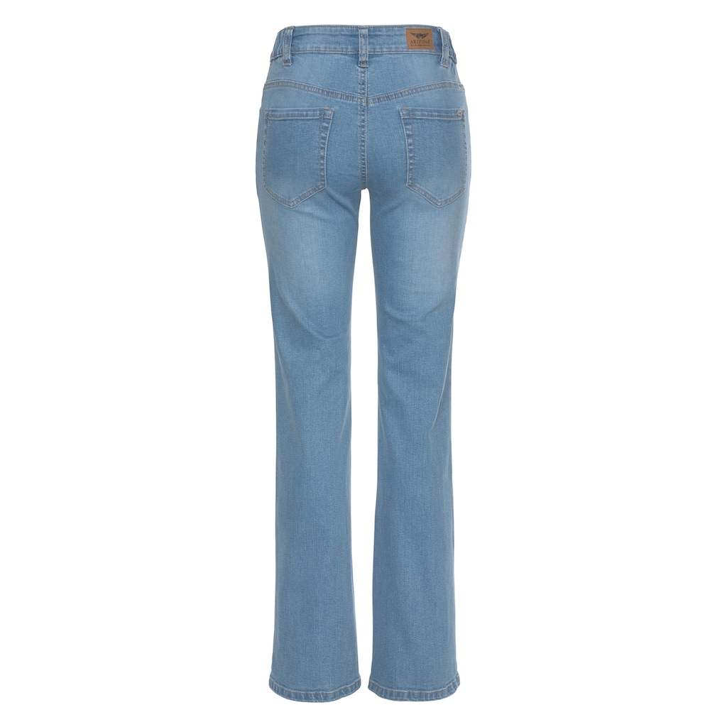 Arizona Bootcut-Jeans Svenja - Bund mit seitlichem Gummizugeinsatz High Waist