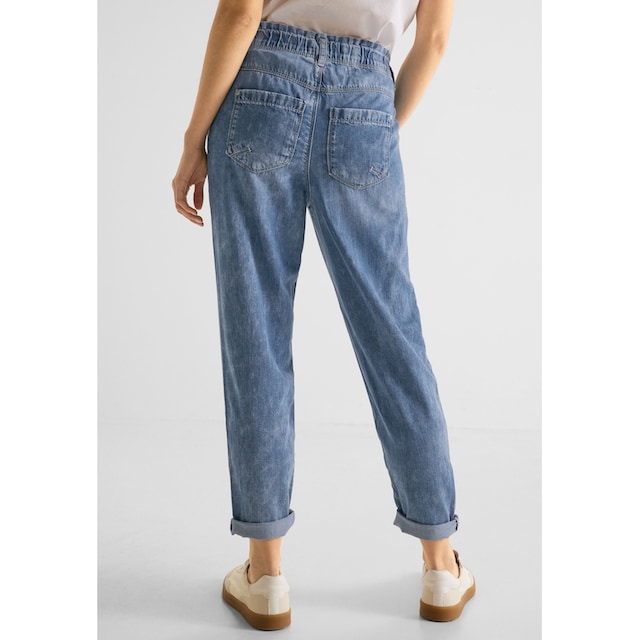 STREET ONE Loose-fit-Jeans, mit Elastikbund shoppen