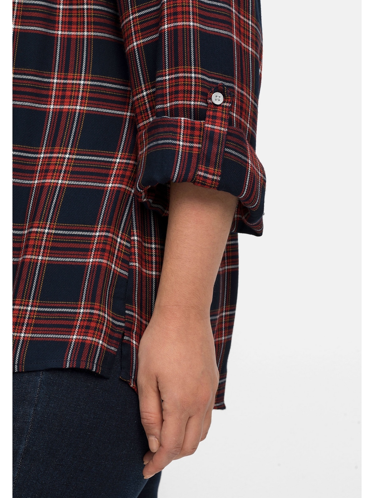 Sheego Hemdbluse »Große Größen«, mit seitlichen Schlitzen, verlängerter  Rücken kaufen | I\'m walking