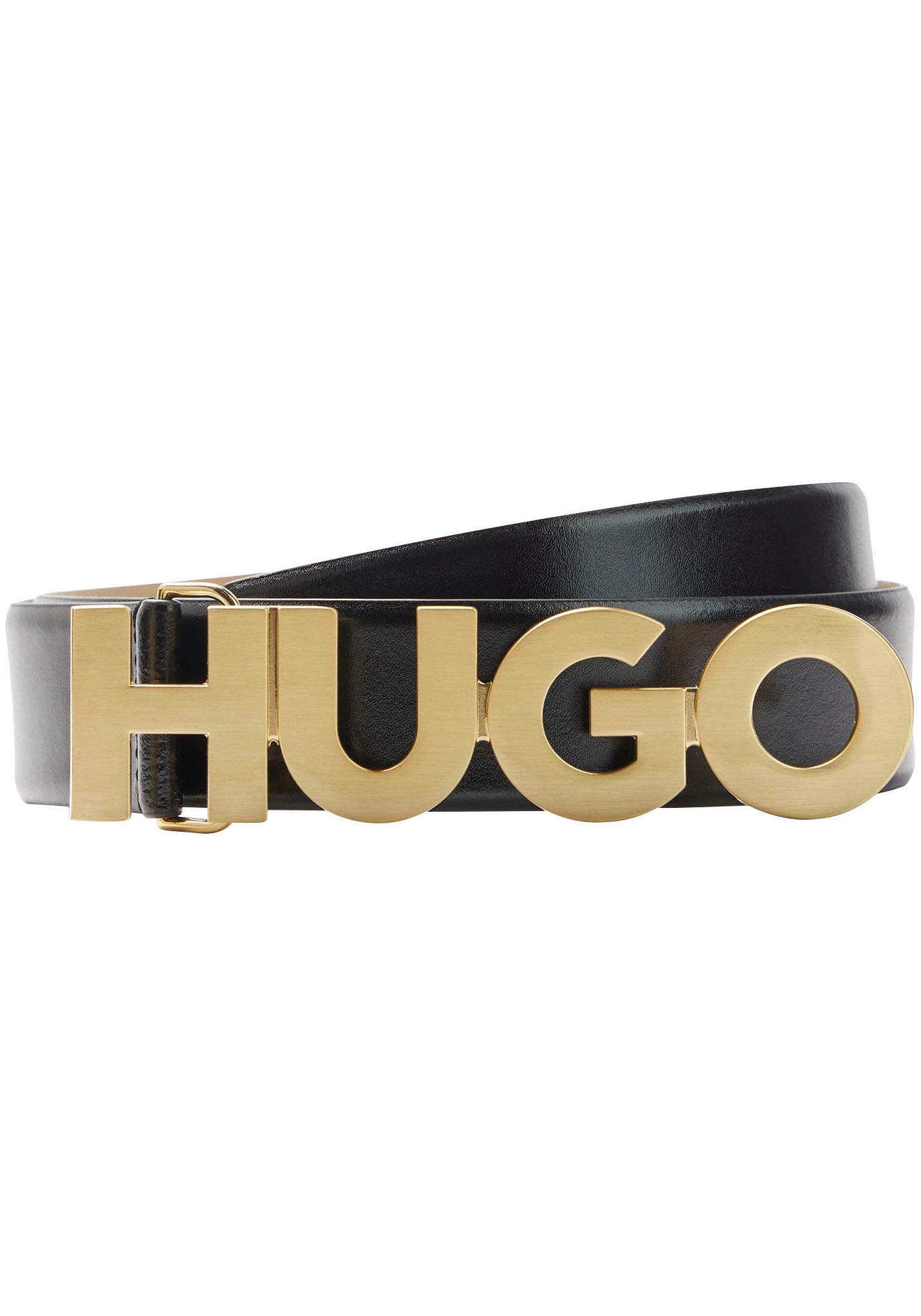 | I\'m mit walking HUGO Logo-Schliesse Ledergürtel, kaufen