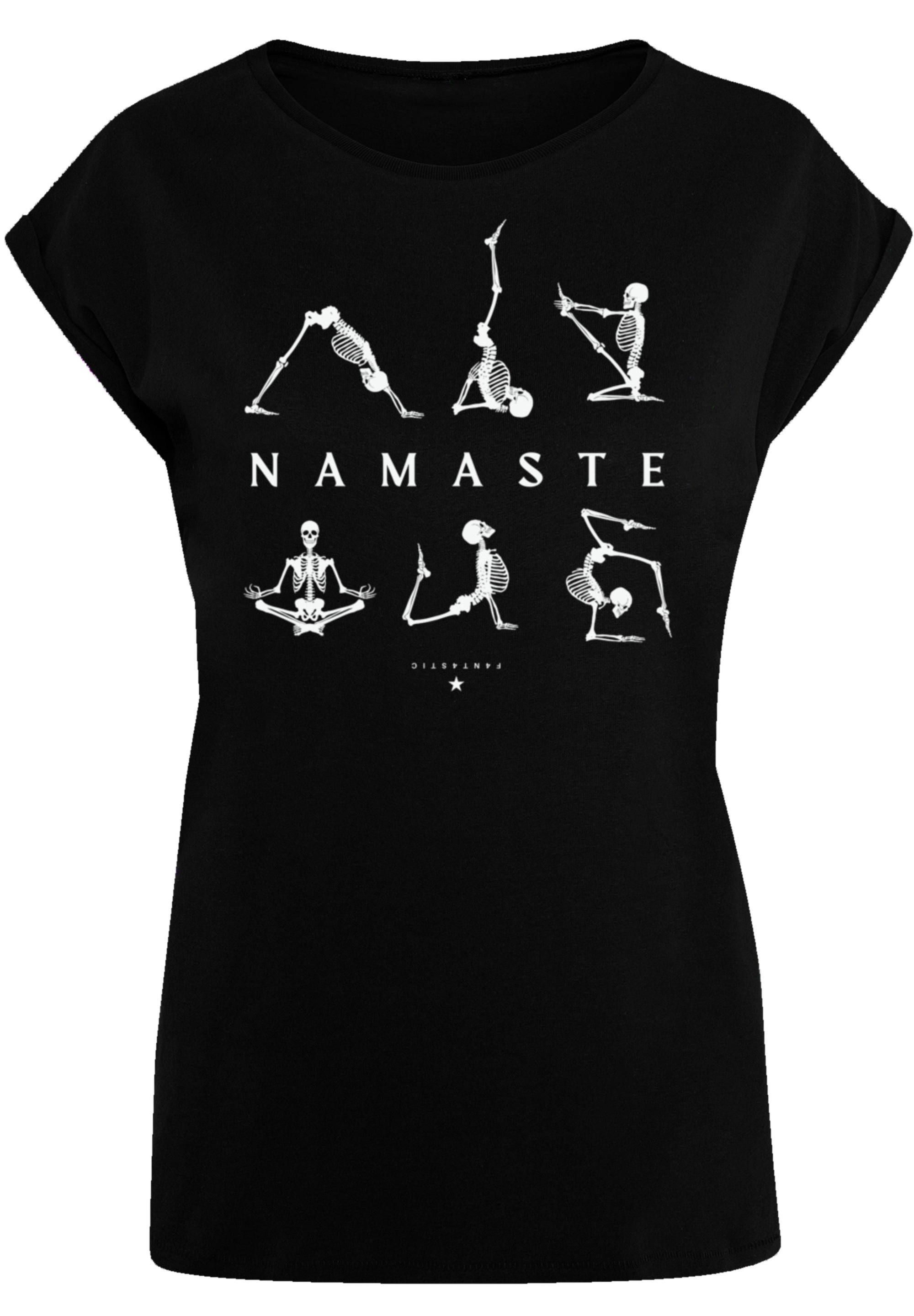 Halloween«, | Yoga F4NT4STIC »Namaste T-Shirt walking I\'m Print Skelett