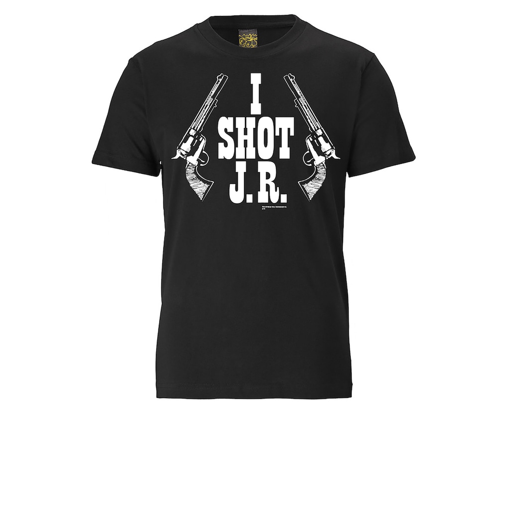 LOGOSHIRT T-Shirt Dallas – I Shot J.R. mit coolem Print