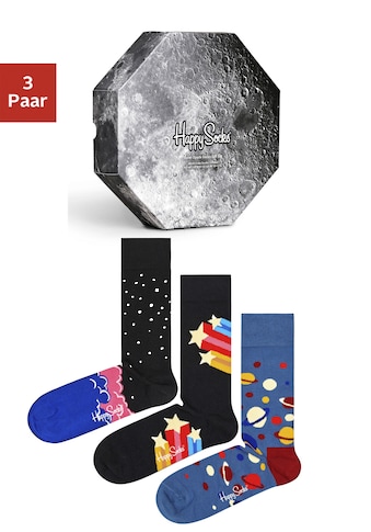 Happy Socks Socken, (3 Paar), mit verschiedenen Weltraummotiven kaufen