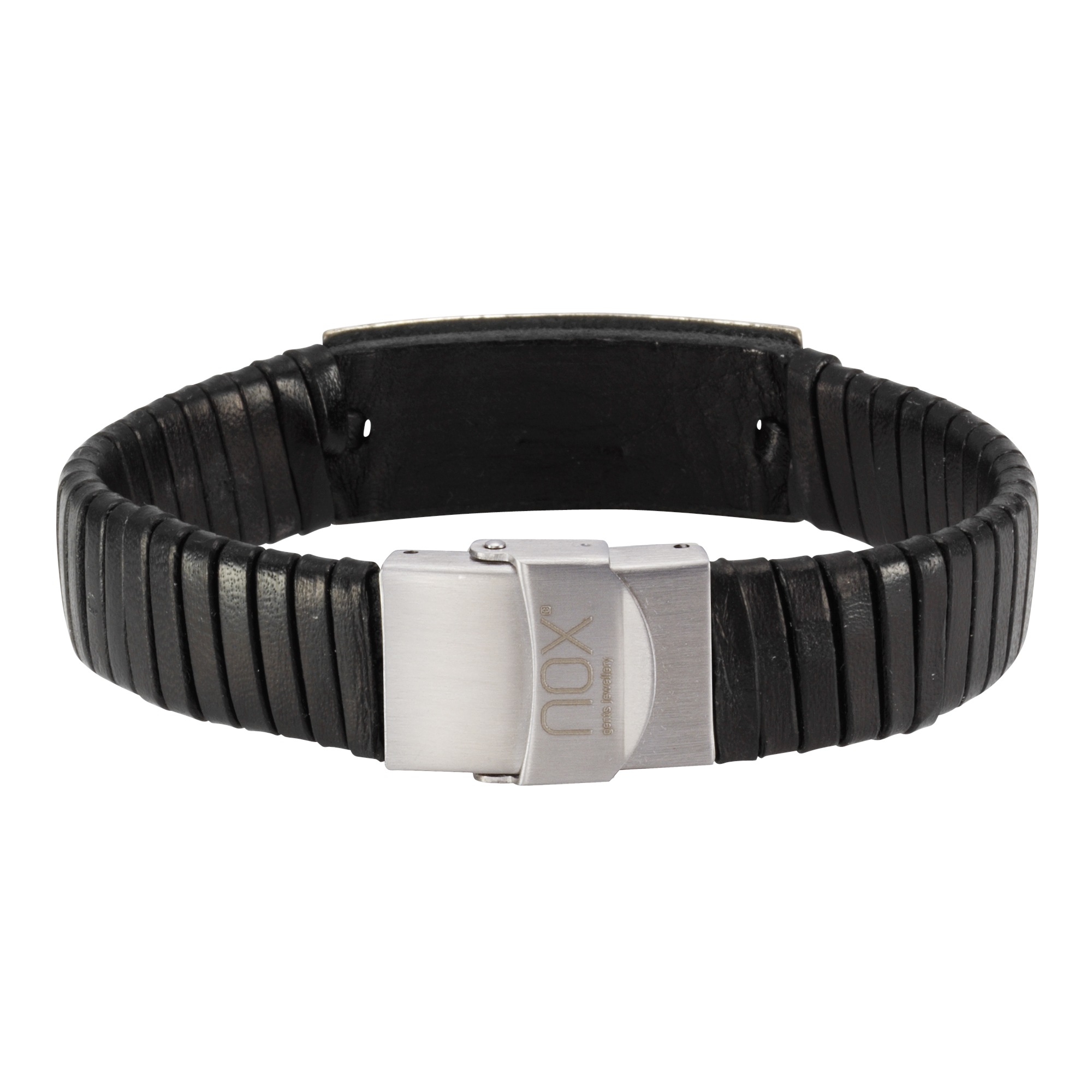 NOX Armband »Leder schwarz Edelstahl« walking | I\'m kaufen