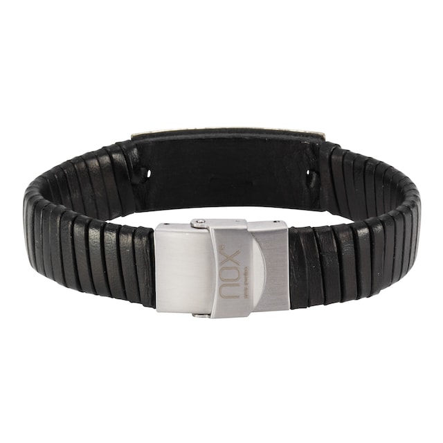 NOX Armband »Leder schwarz Edelstahl« kaufen | I\'m walking