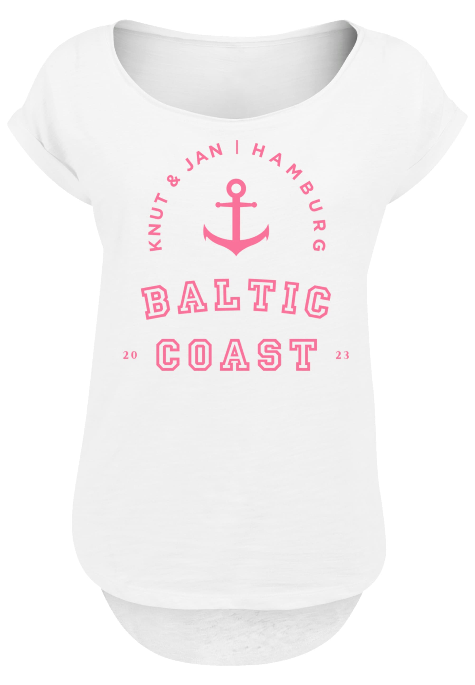 F4NT4STIC T-Shirt »PLUS SIZE Baltic shoppen walking Print I\'m Coast«, 