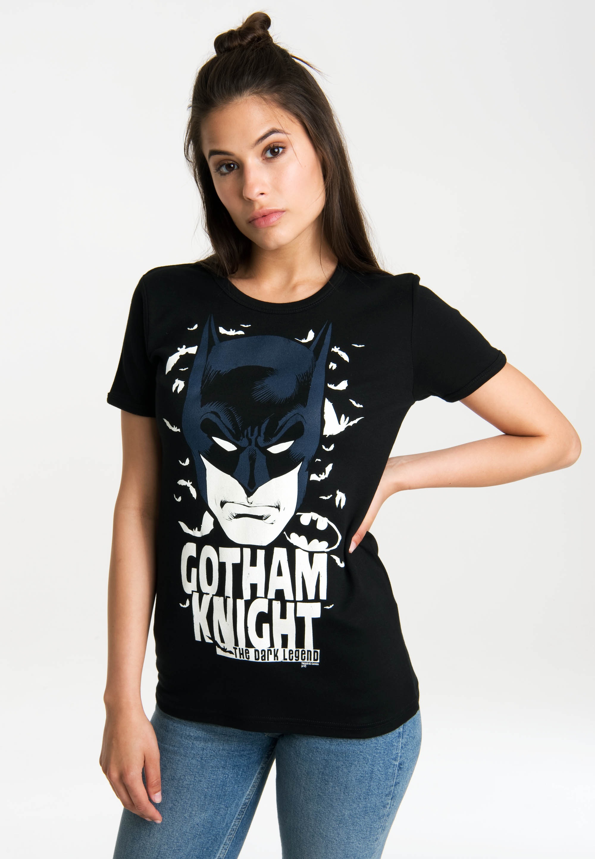 LOGOSHIRT T-Shirt Originaldesign - Gotham bestellen lizenziertem mit »Batman Knight«