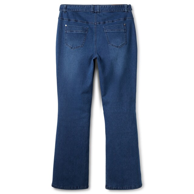 Sheego Bootcut-Jeans »Große Größen«, (Set), mit Stoffgürtel und markanten  Taschen online