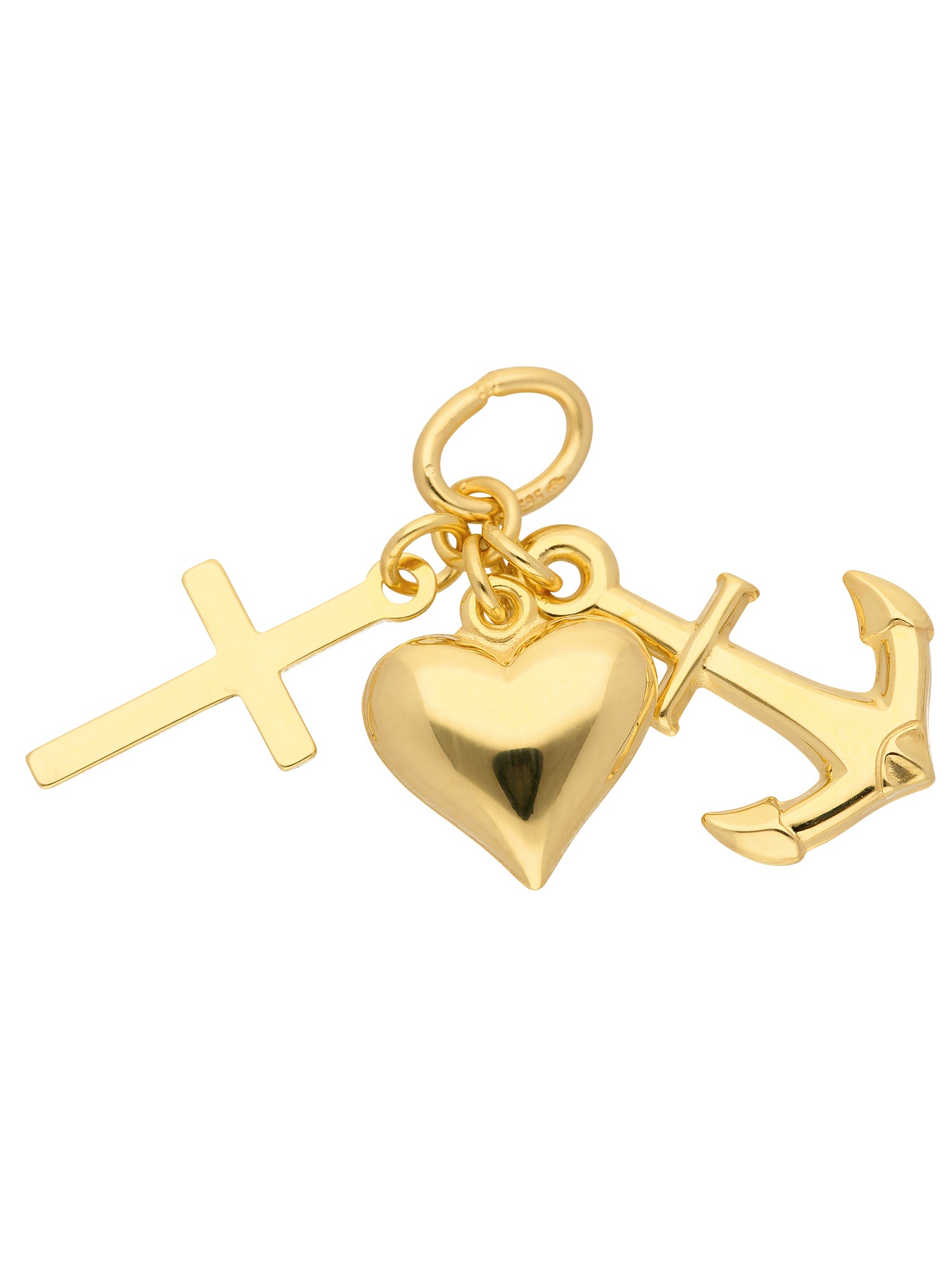 Adelia´s Kettenanhänger »585 Gold Anhänger Glaube-Liebe-Hoffnung«,  Goldschmuck für Damen kaufen | I'm walking