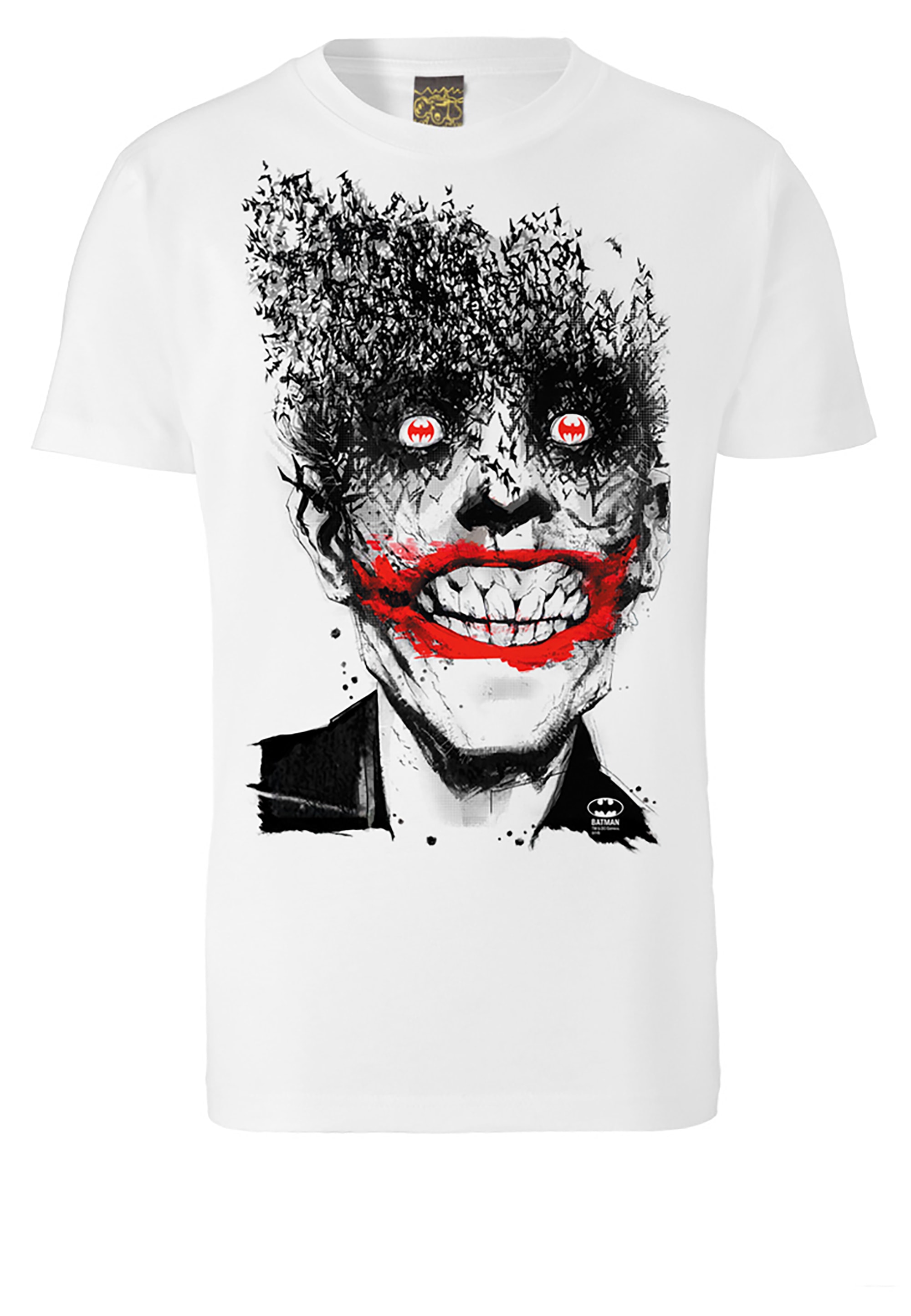 LOGOSHIRT T-Shirt Batman - Joker Bats mit trendigem Superschurken-Print