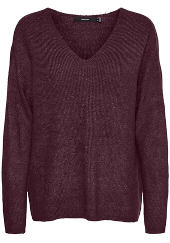 Vero Moda V-Ausschnitt-Pullover »VMCREWLEFILE LS V-NECK BLOUSE« kaufen