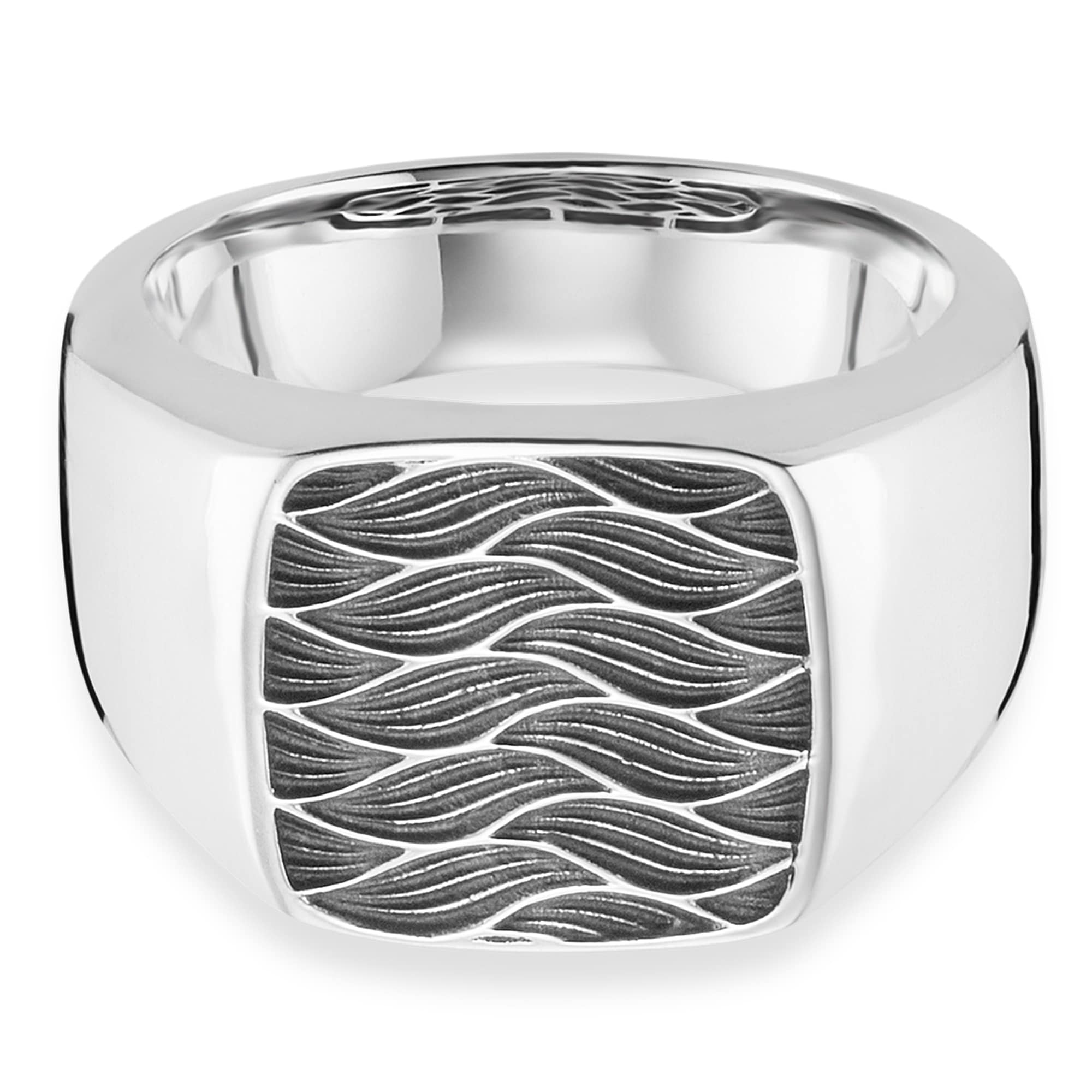 Sterling oxidiert CAÏ Wellen« walking »925/- I\'m kaufen Fingerring Silber online |