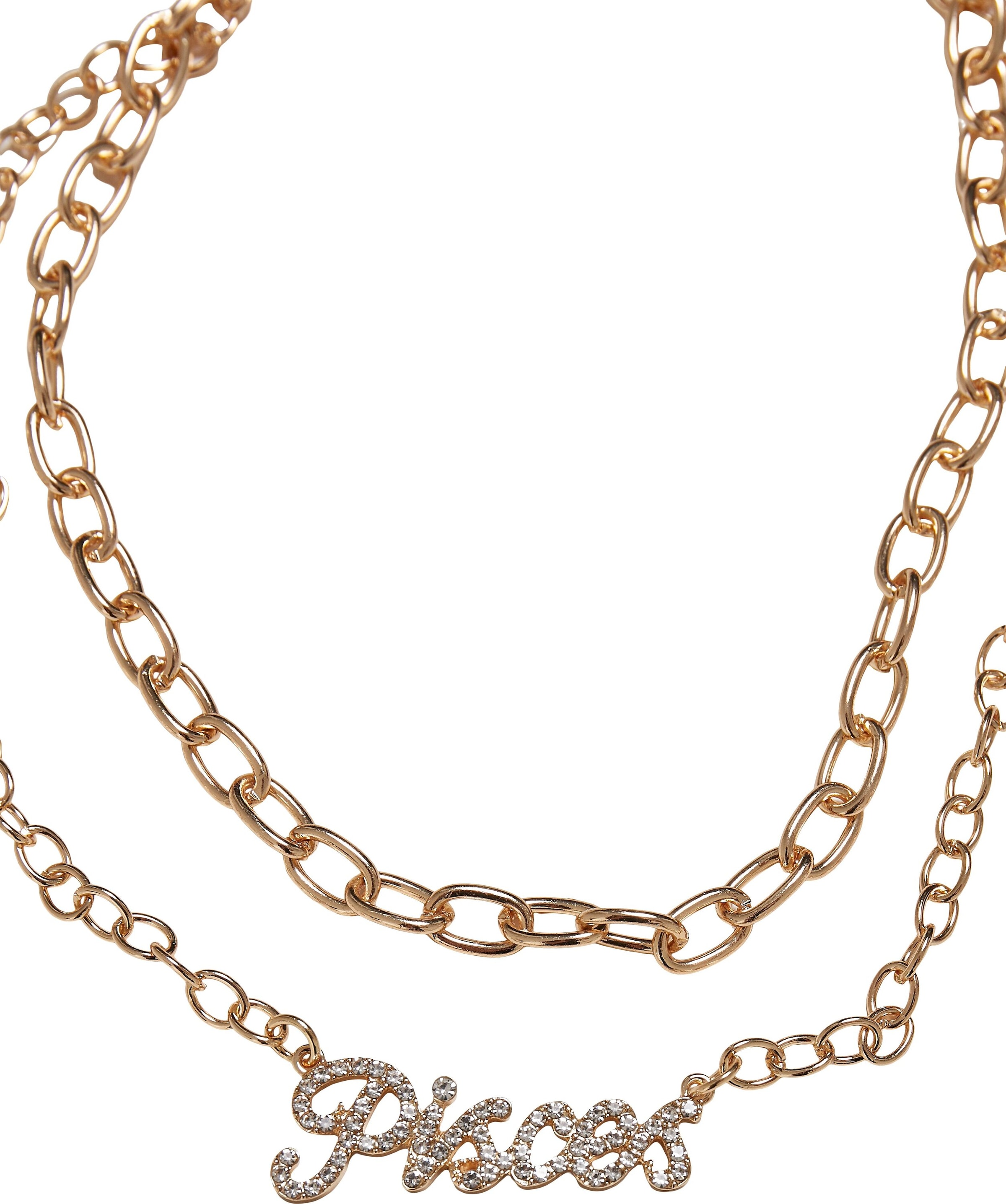 URBAN CLASSICS im Golden »Accessoires | Diamond Necklace« Edelstahlkette Zodiac I\'m Onlineshop walking