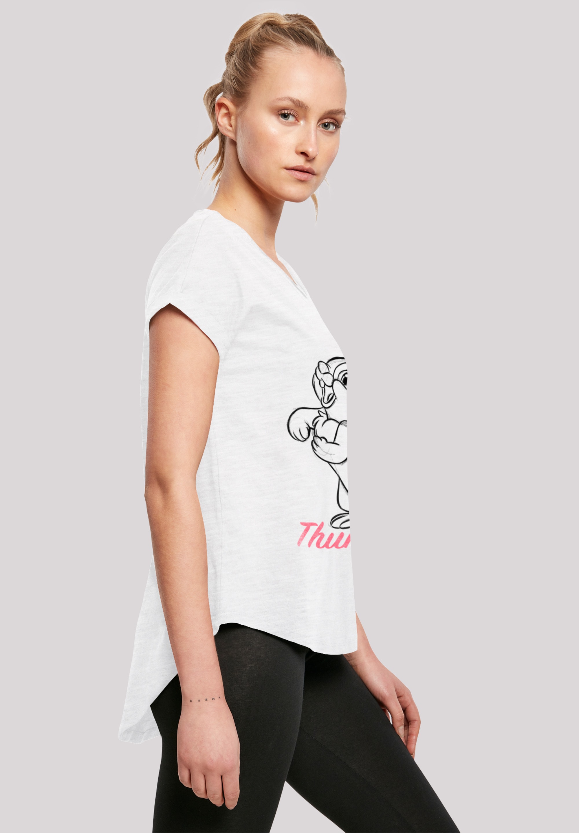,Lang,Longshirt,Bedruckt F4NT4STIC kaufen Bambi walking Zeichnung«, »Disney Klopfer I\'m | T-Shirt Merch Damen,Premium Line