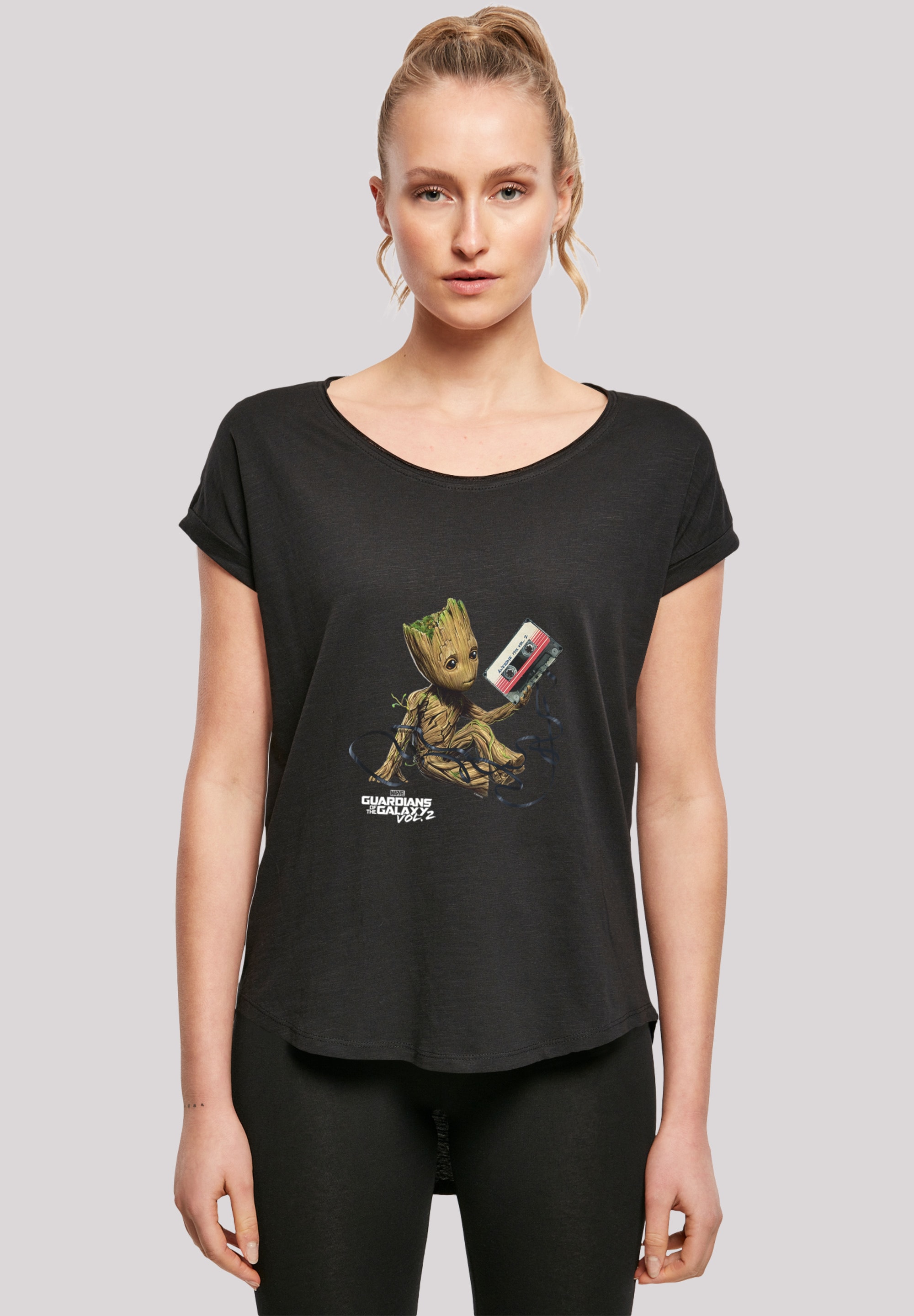 F4NT4STIC T-Shirt »Marvel Guardians Of The Groot | Print online Galaxy walking I\'m Vol2 Tape«