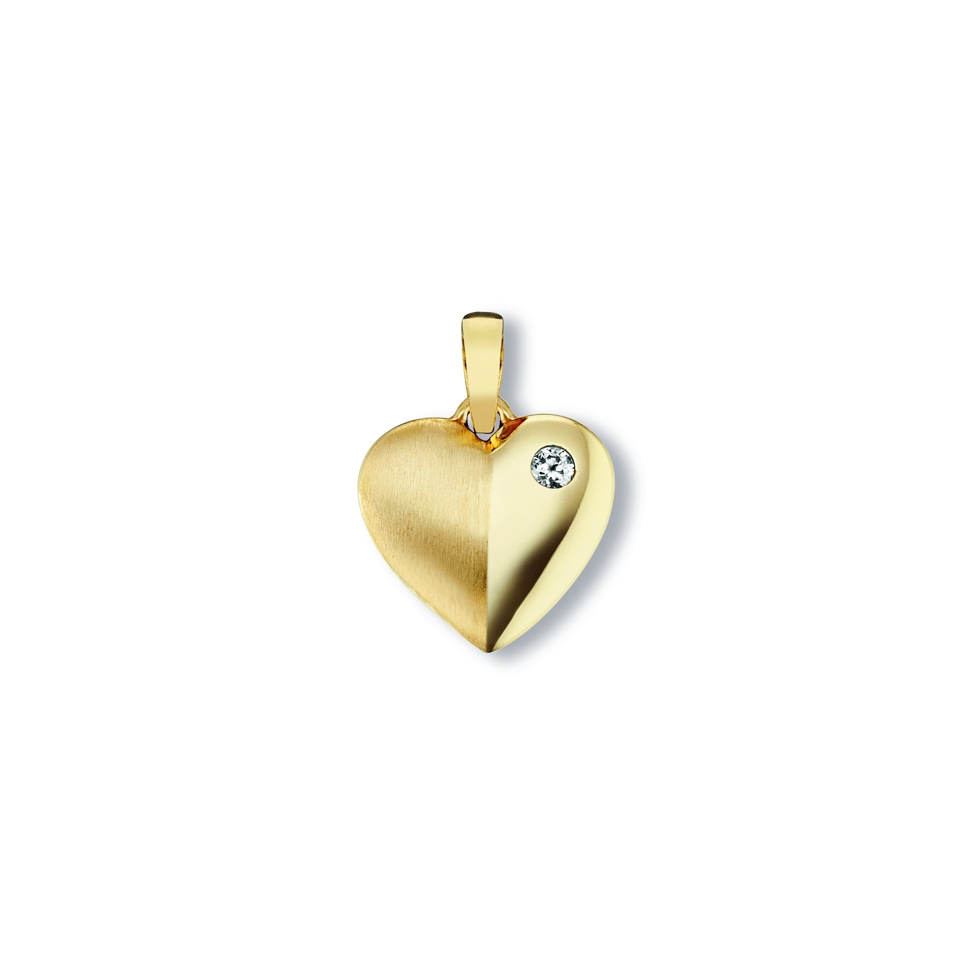ONE ELEMENT Kette mit Anhänger »Zirkonia Herz Herz Anhänger aus 333  Gelbgold«, Schmuckset - Set mit verstellbarer Halskette im Onlineshop | I\'m  walking
