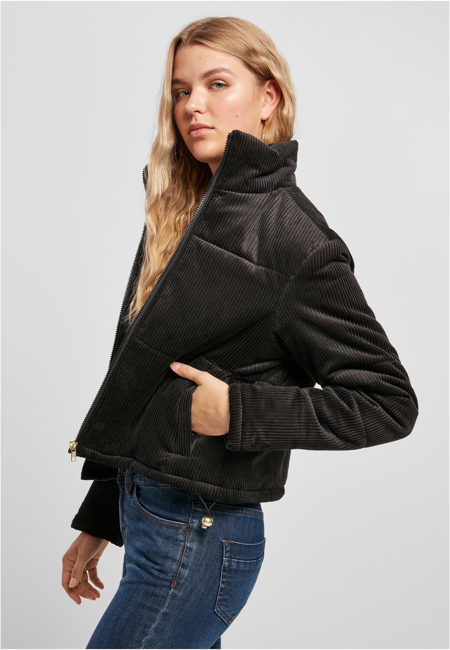 URBAN CLASSICS Winterjacke »Damen Ladies Corduroy Puffer Jacket«, (1 St.)  bestellen