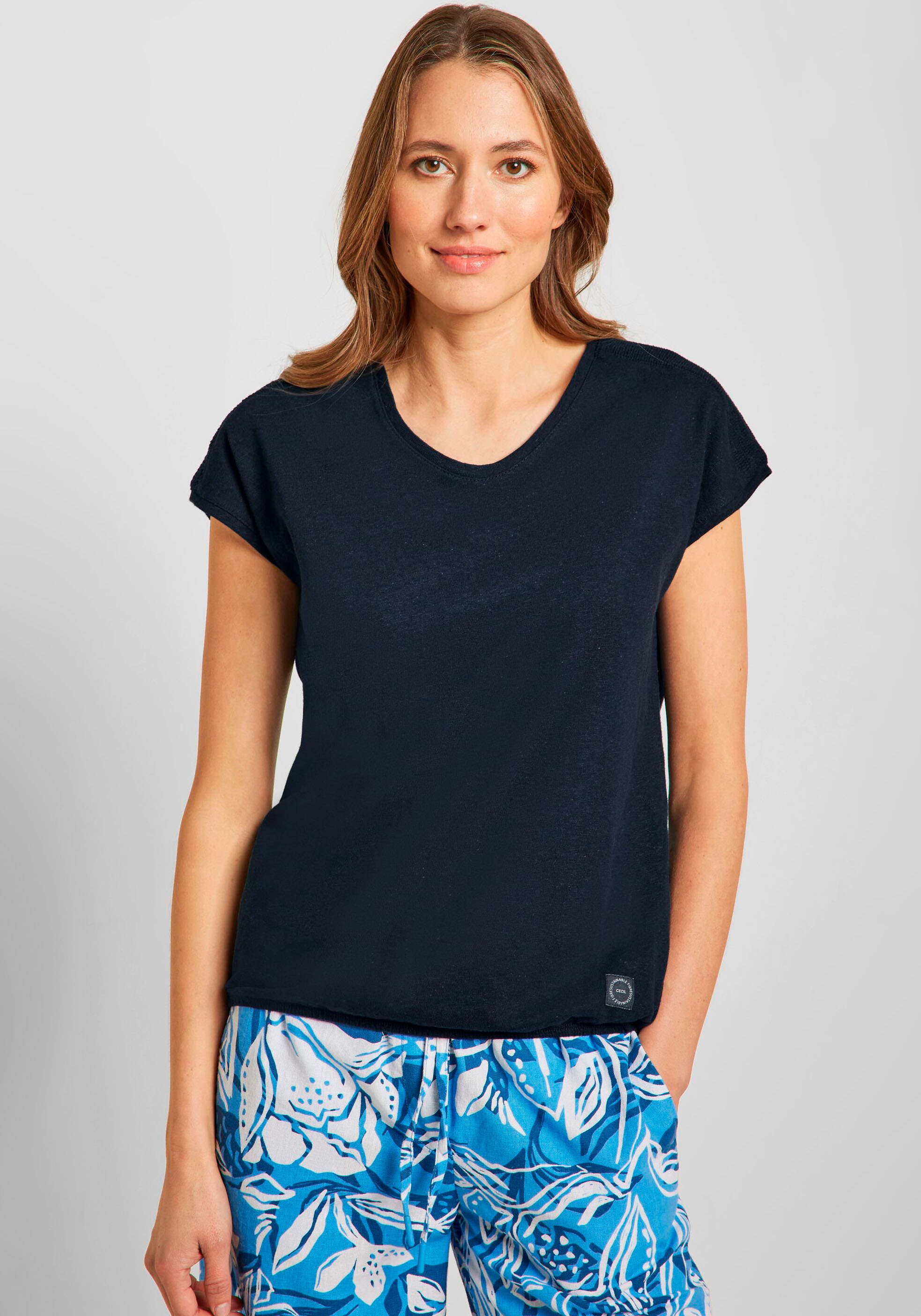 Cecil T-Shirt, mit V-Ausschnitt walking | kaufen I\'m