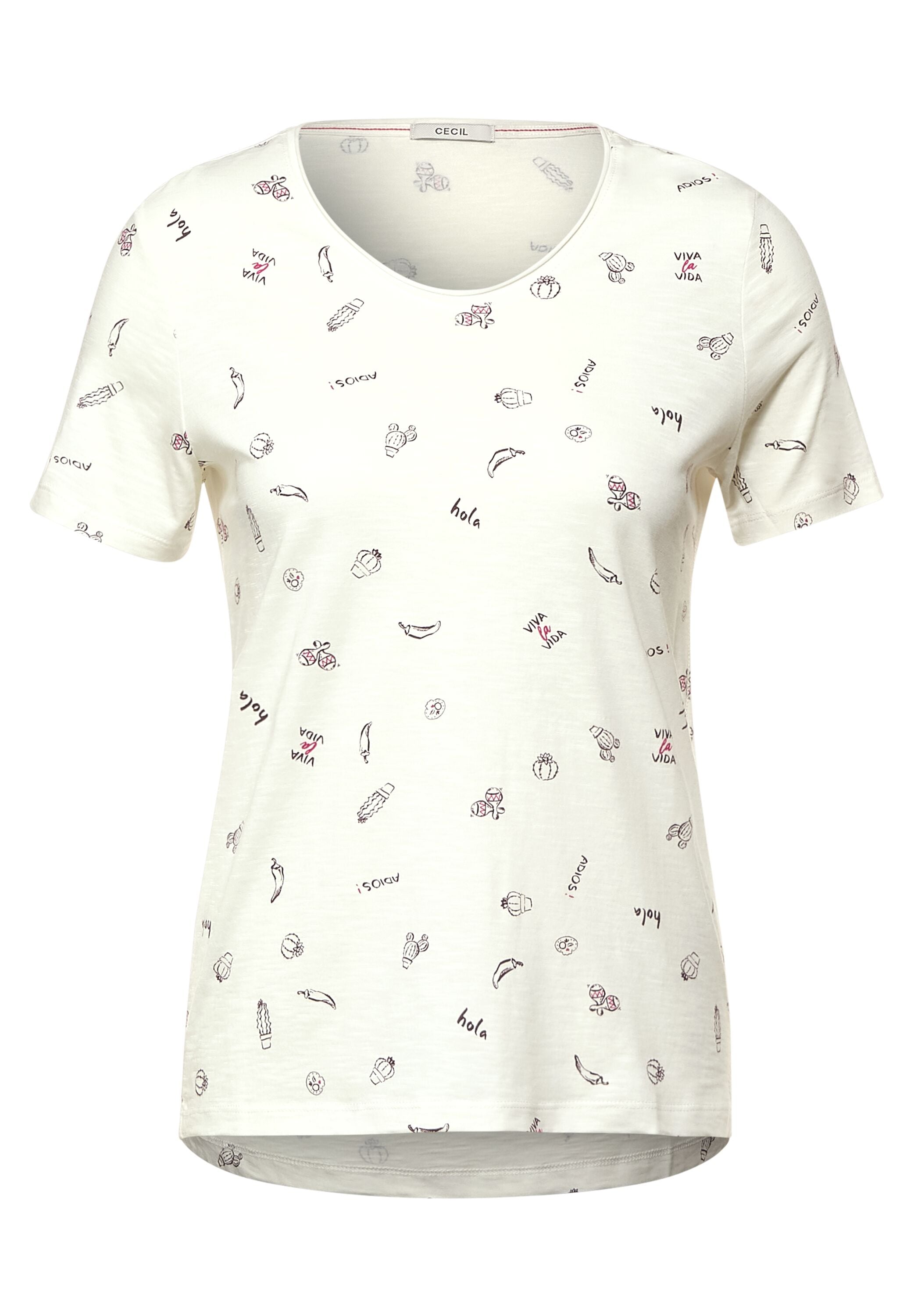 Cecil T-Shirt, mit Minimal online Muster