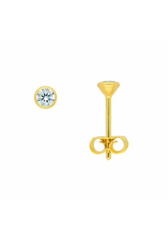 Adelia´s Paar Ohrhänger »1 Paar 585 Gold Ohrringe / Ohrstecker mit Zirkonia Ø 3,5 mm«,... kaufen