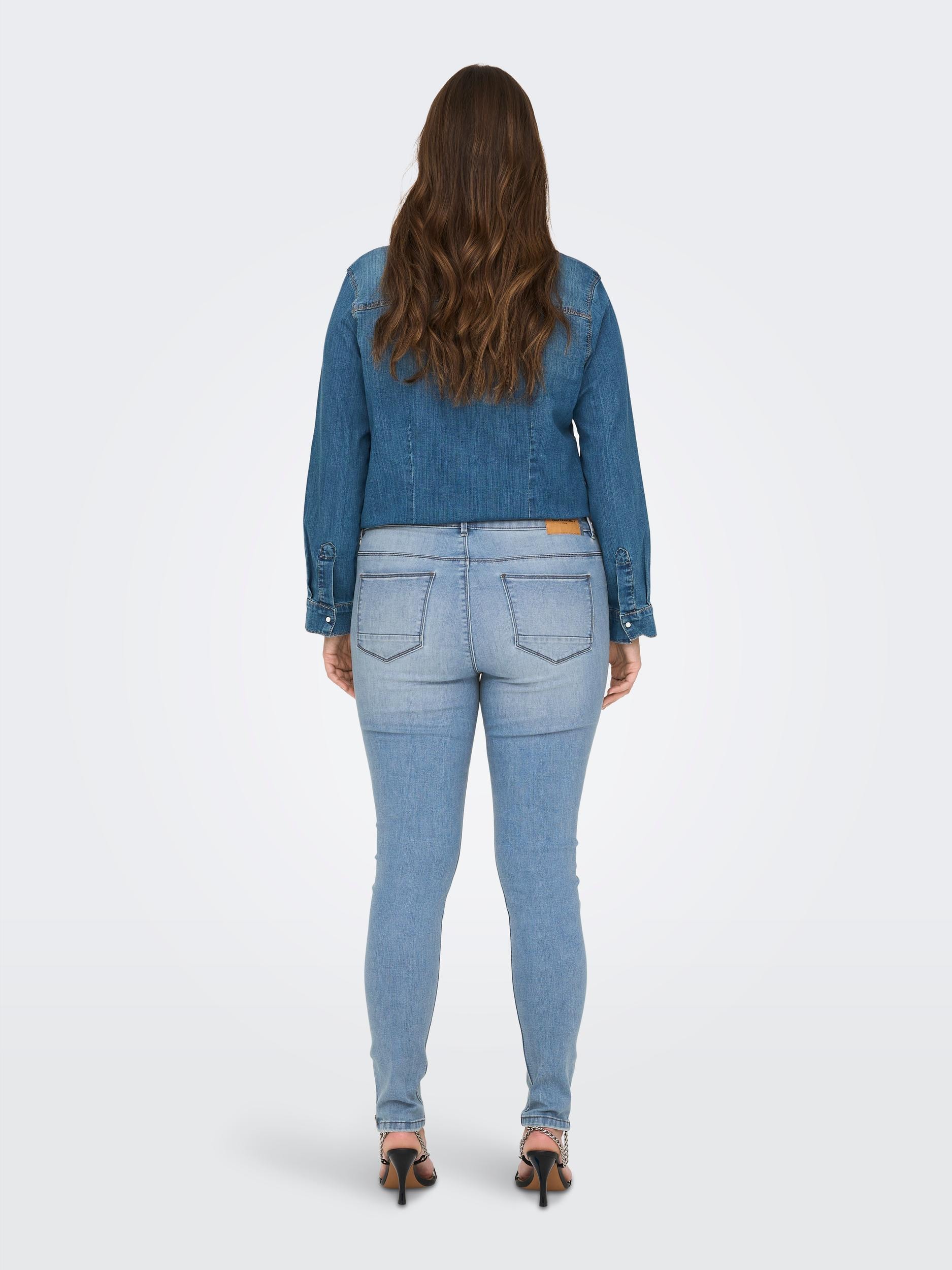 ONLY CARMAKOMA Skinny-fit-Jeans »CARKARLA REG online Destroyed DNM ANK BJ759 NOOS«, mit Effekt SK