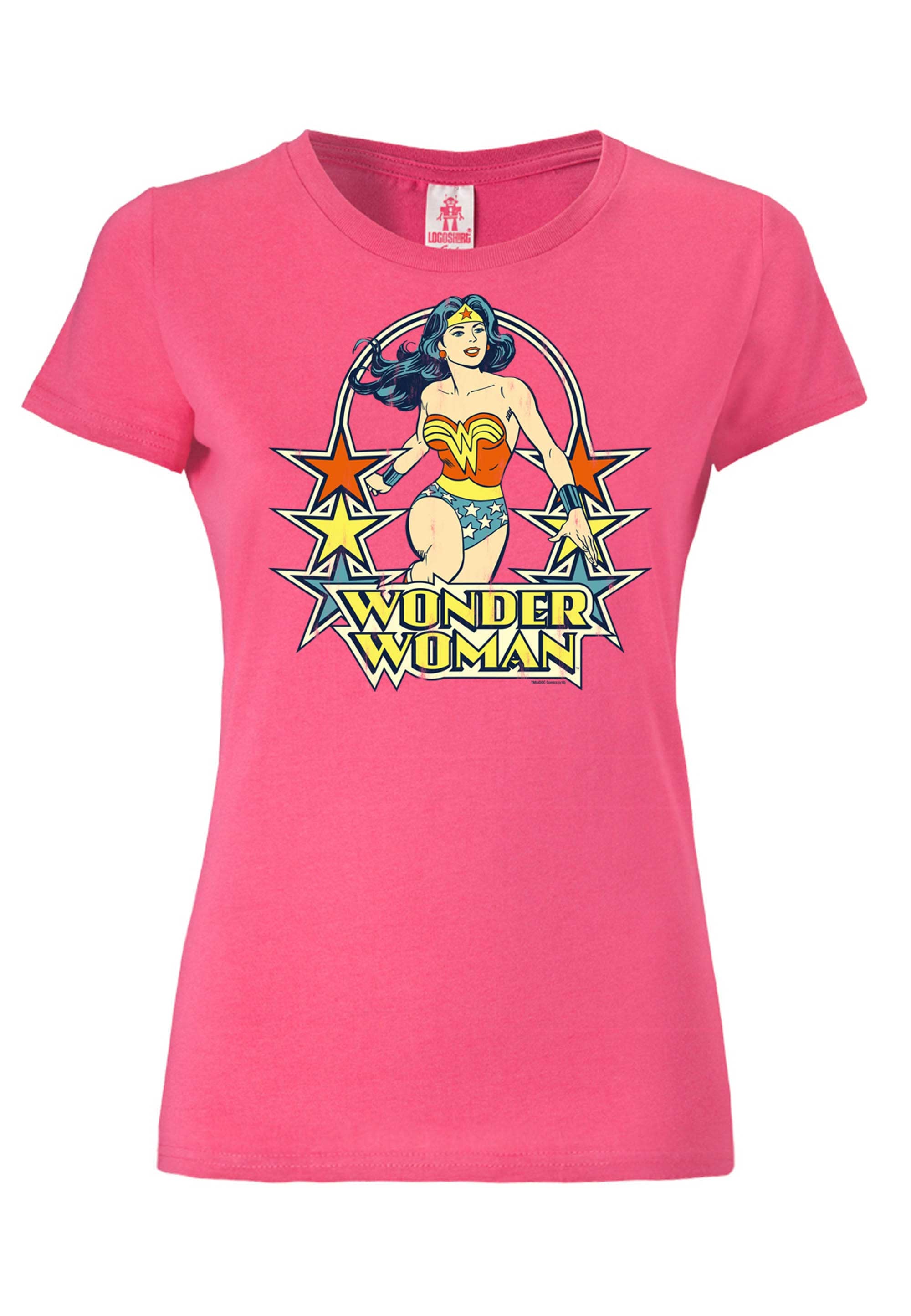 LOGOSHIRT Woman Print Stars«, »Print lizenziertem Comics T-Shirt kaufen Wonder DC mit