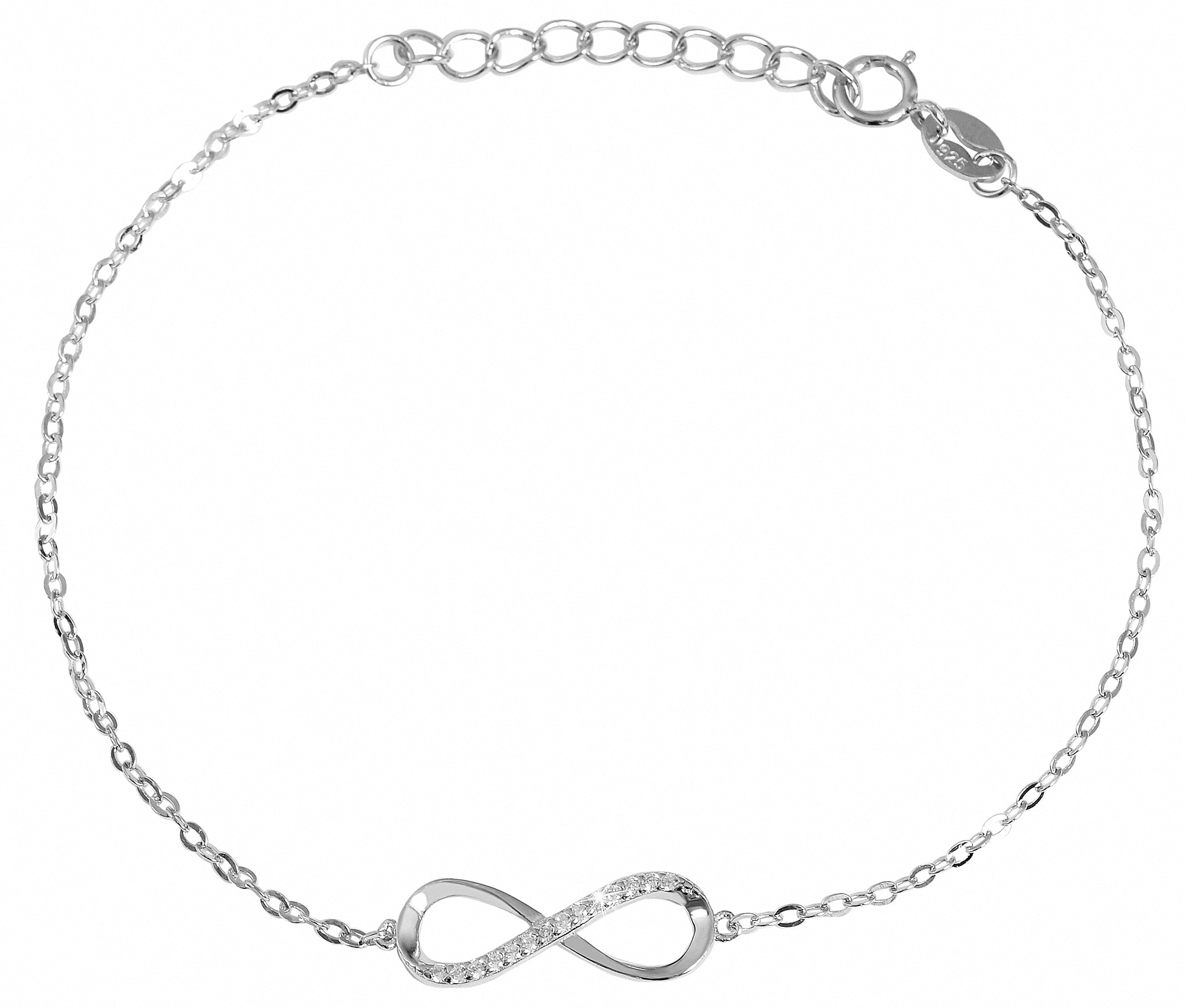 Adelia´s Armband »keine 925 im aus Onlineshop Zirkonia walking cm« I\'m Unendlichzeichen mit | 20 Silber