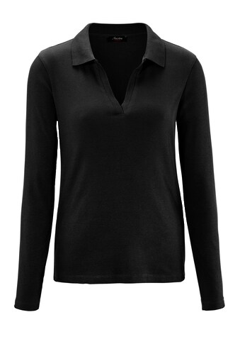 Aniston CASUAL Langarmshirt, mit Polokragen - NEUE KOLLEKTION kaufen