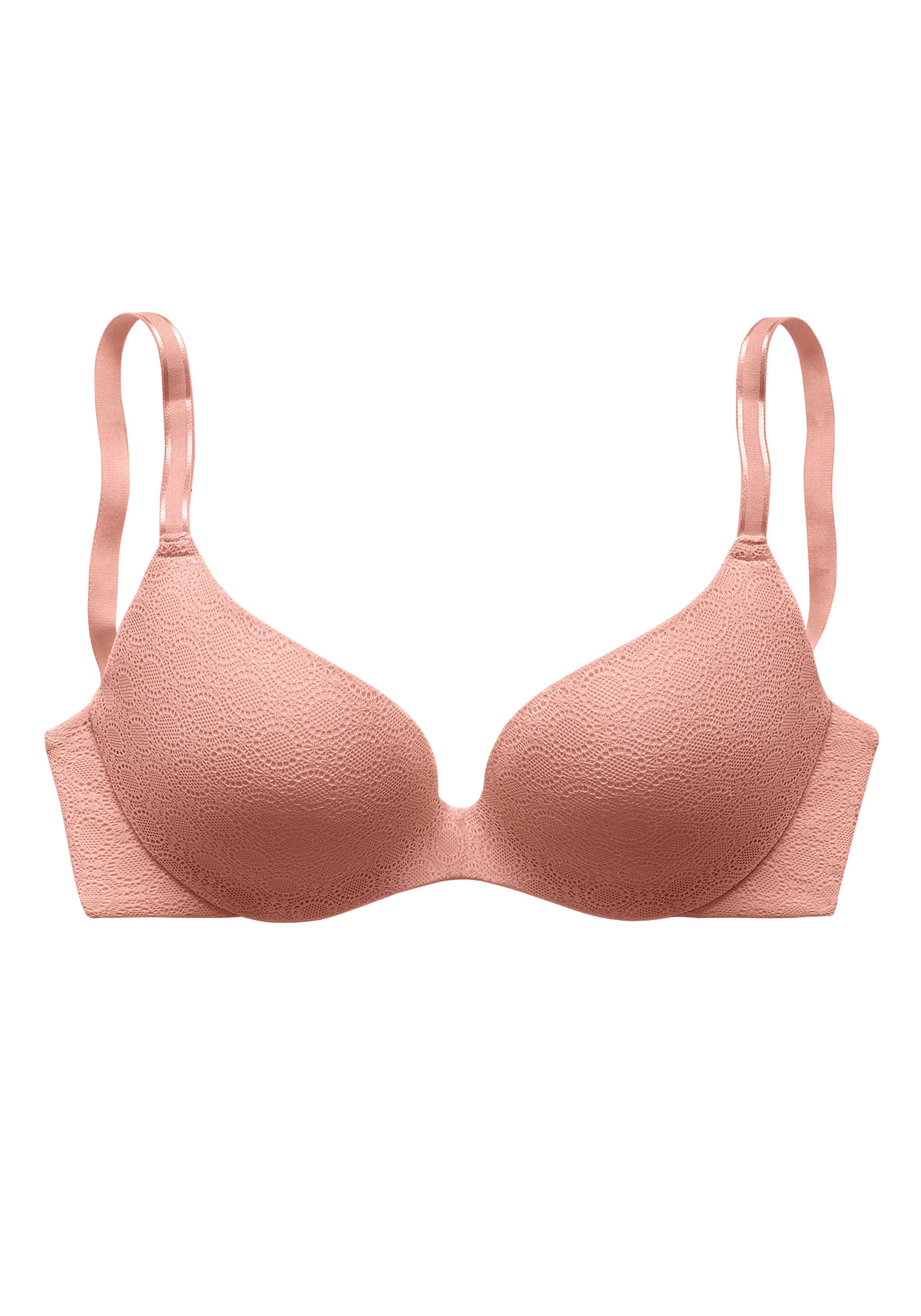 Push-up-BH, mit Spitze überzogen (anteilig aus recyceltem Polyamid), Basic Dessous