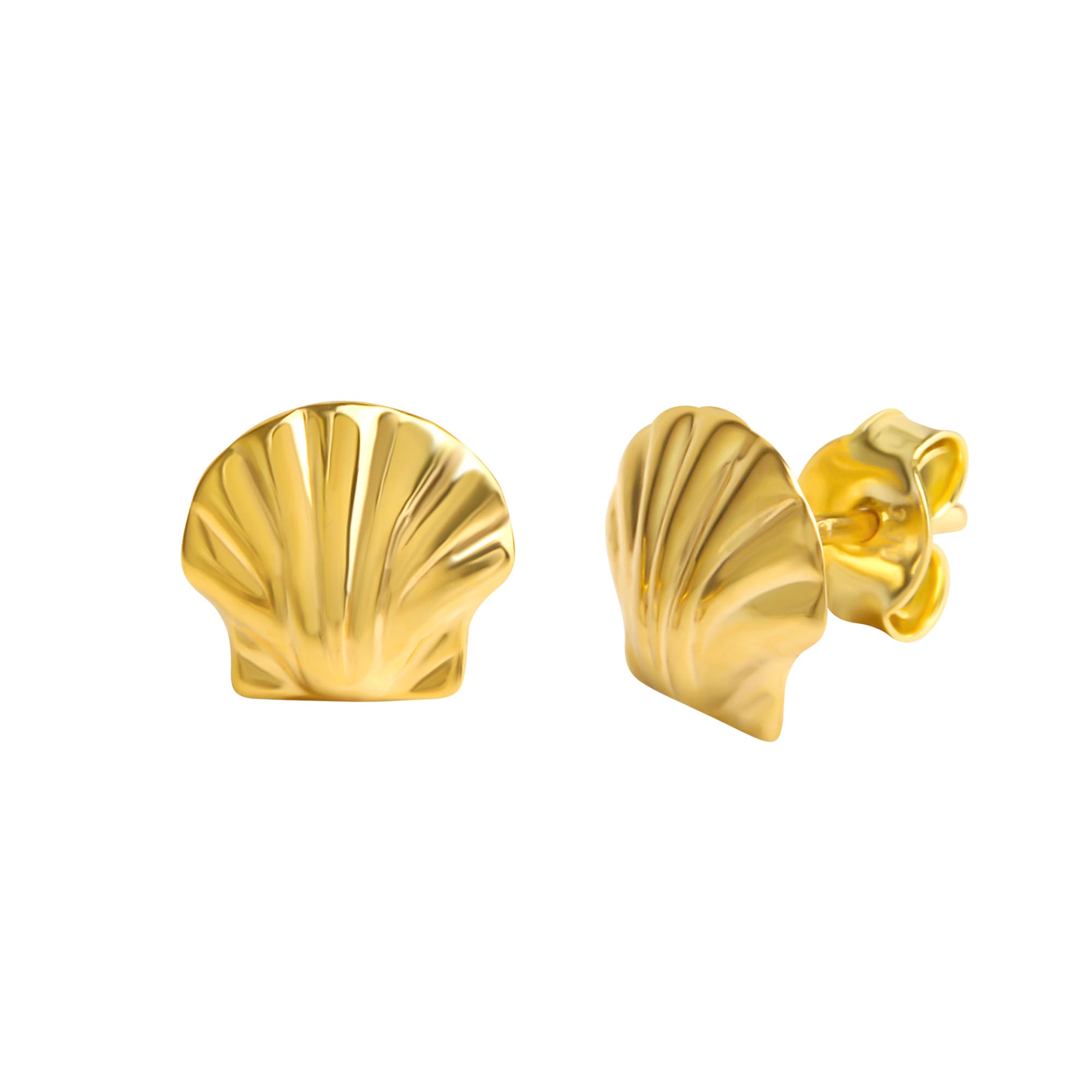 Ohrstecker Gold walking Paar glanz kaufen Muschel« Motiv Fascination by »333 K. I\'m | Ellen