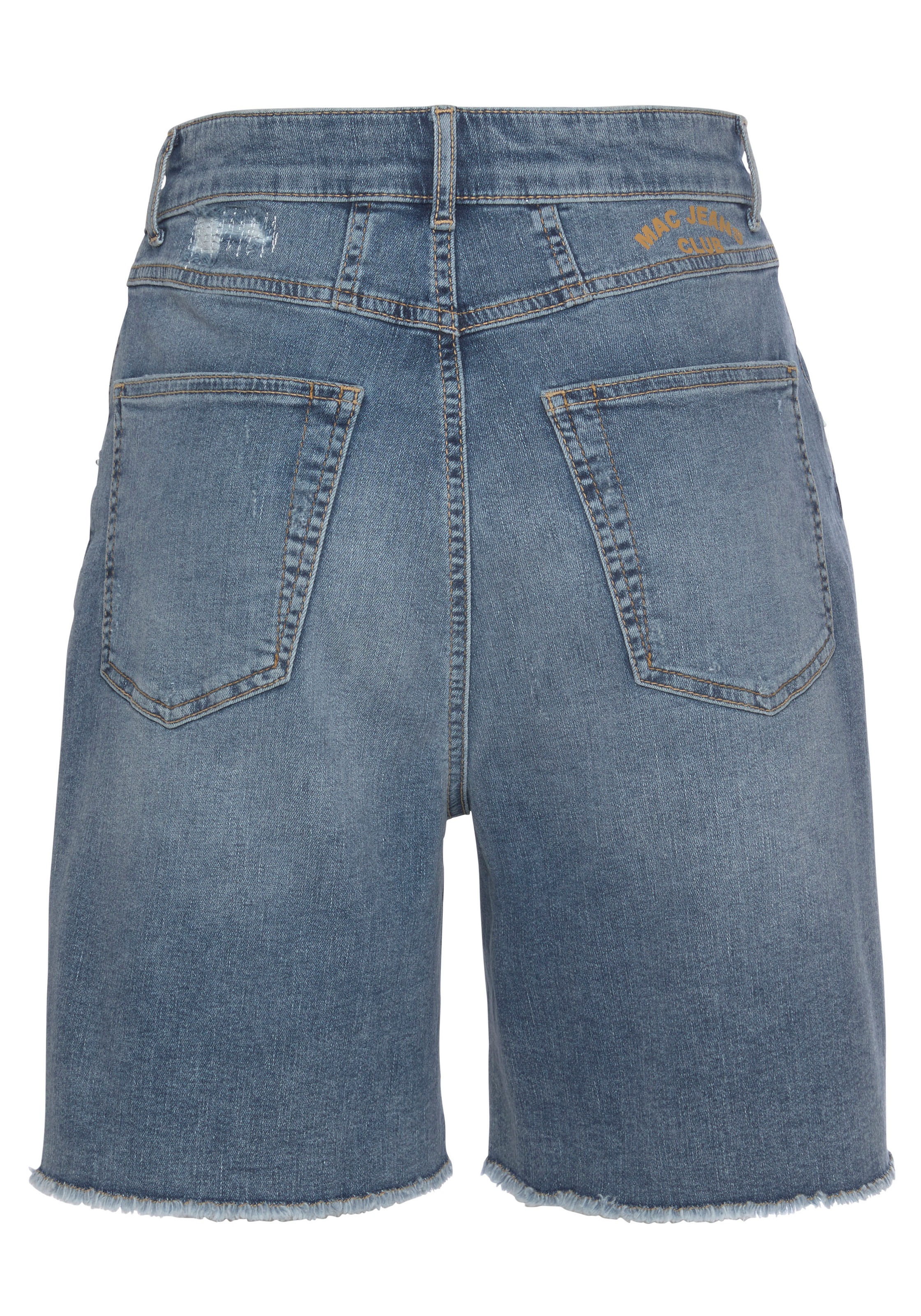 MAC Jeansshorts »Shorty-Sun-Sylvie Mais«, Shorts mit Sylvie Meis und Detroyed-Effekten kaufen