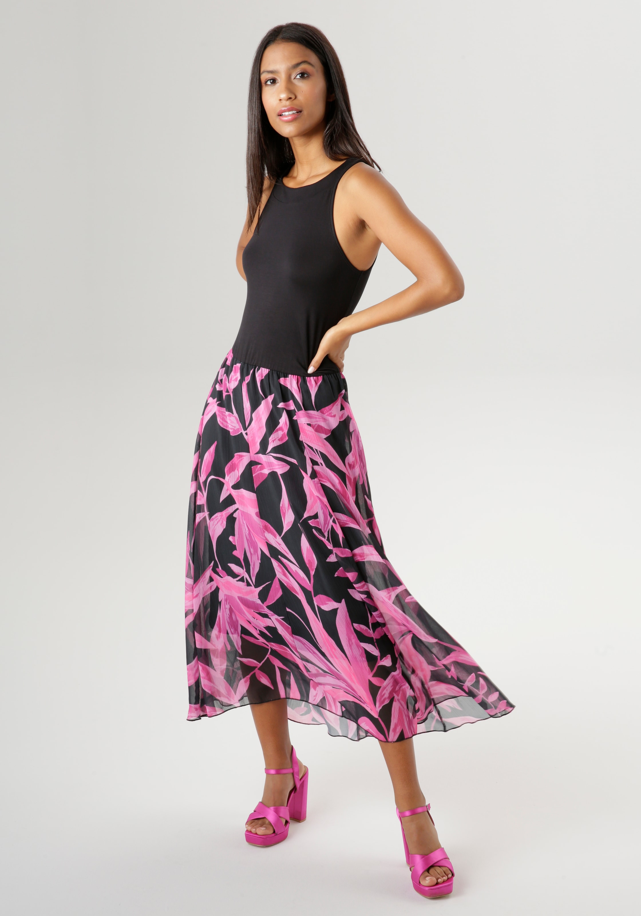Aniston SELECTED Sommerkleid, kaufen im NEUE I\'m KOLLEKTION online | walking - Materialmix