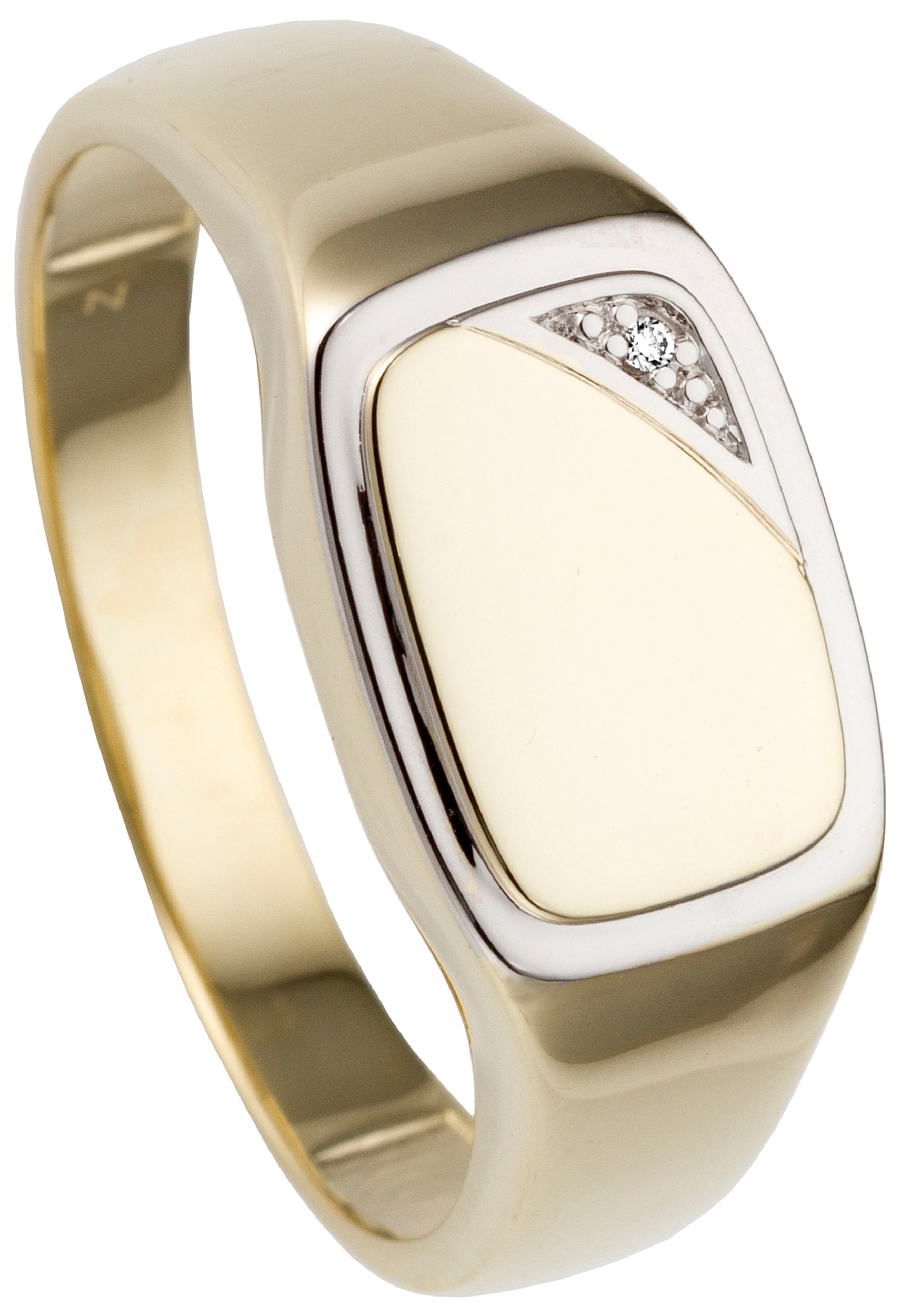 JOBO Fingerring »Ring mit Diamant«, 585 Gold bicolor im Onlineshop | I\'m  walking