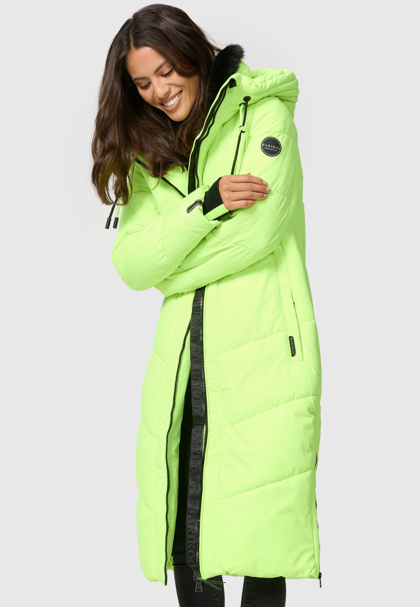 Marikoo Winterjacke »Nadaree XVI«, Stepp Mantel mit großer Kapuze online  kaufen | I\'m walking | Jacken